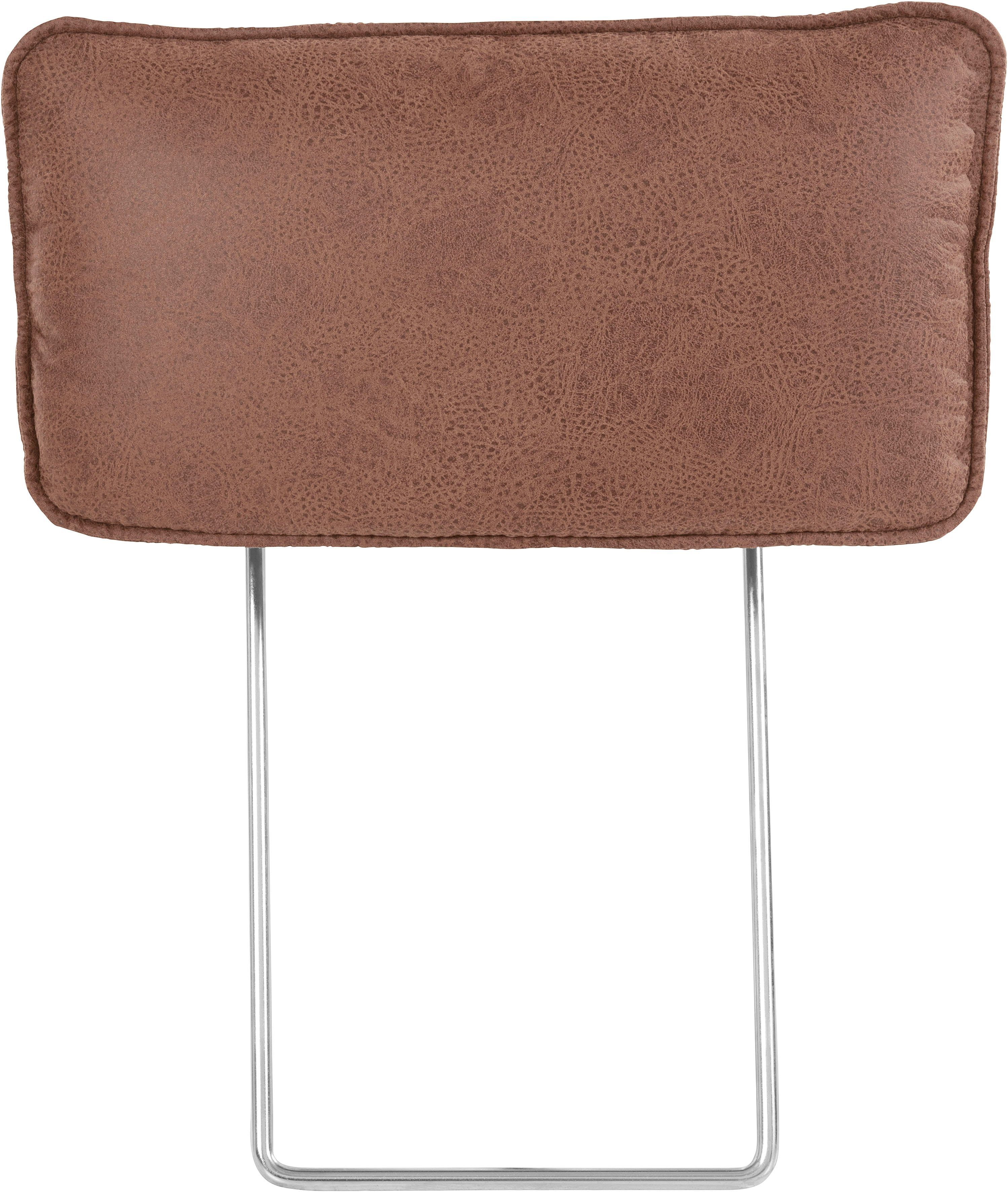 INOSIGN Hoofdsteun Birkholm passend bij de birkholm-serie, bxdxh van het kussen: 50 x 10 x 25 cm (set, 2 stuks) bruin, toebehoren voor banken