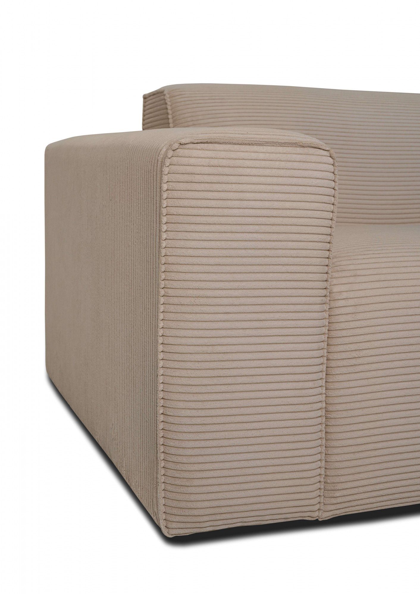 INOSIGN 2-zitsbank Clayton in een trendy ribfluwelen bekleding, diverse combinaties mogelijk