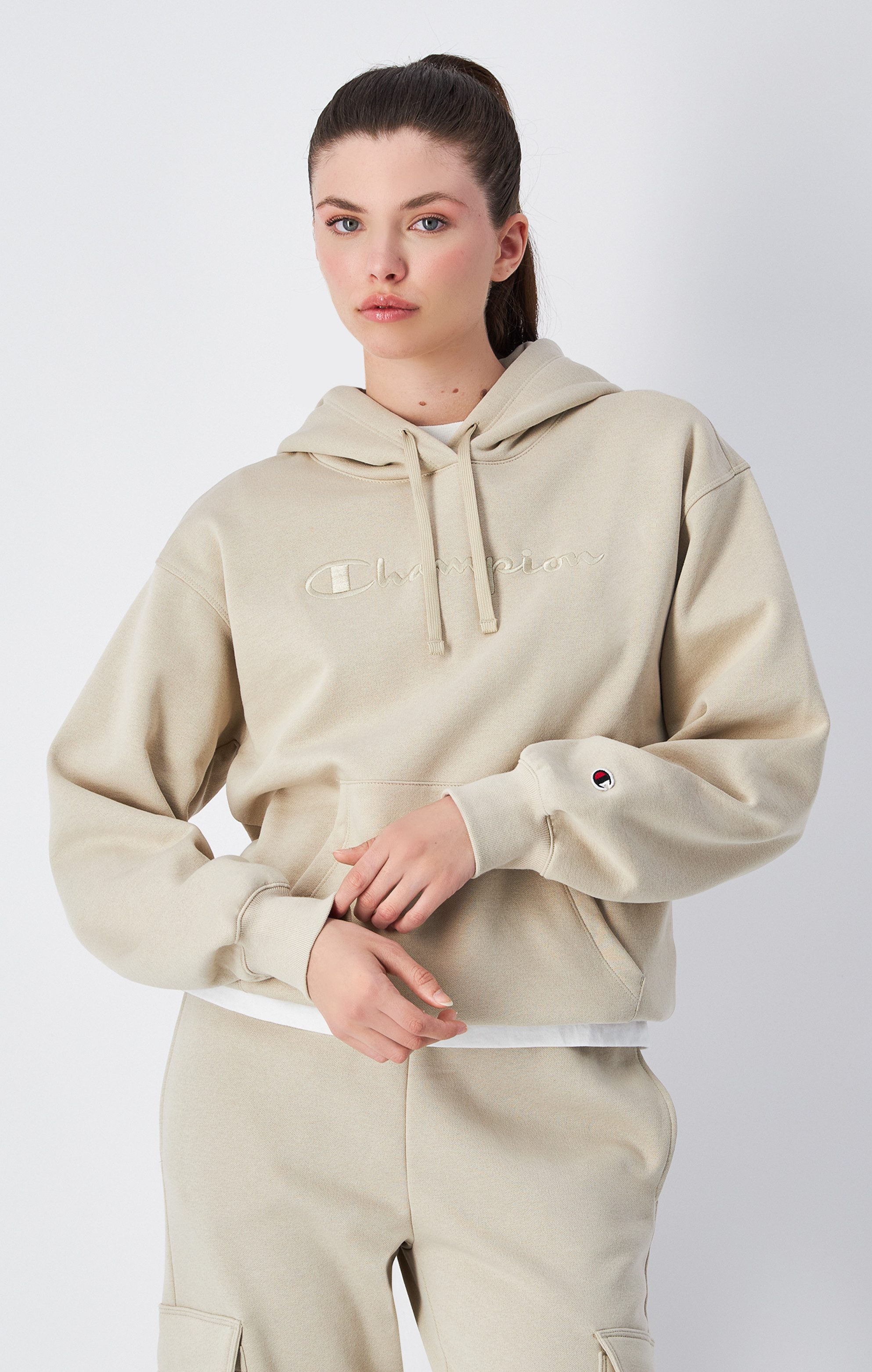 Champion Hoodie dames truien met capuchon maat S (38) beige