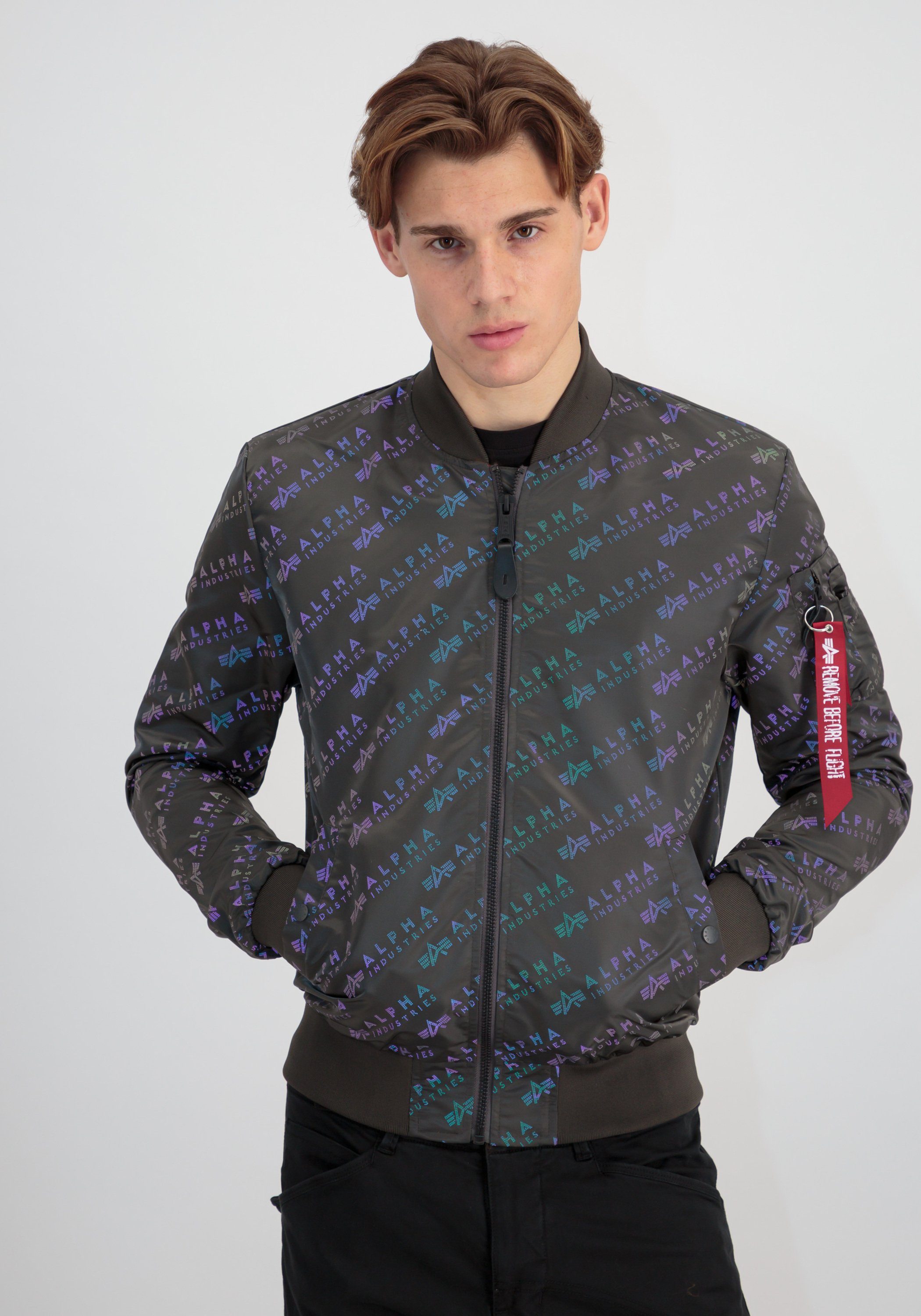 Alpha Industries Regenjack Alpha Industries Men - Bomber Jackets MA-1 LW AOP Rainbow Ref.