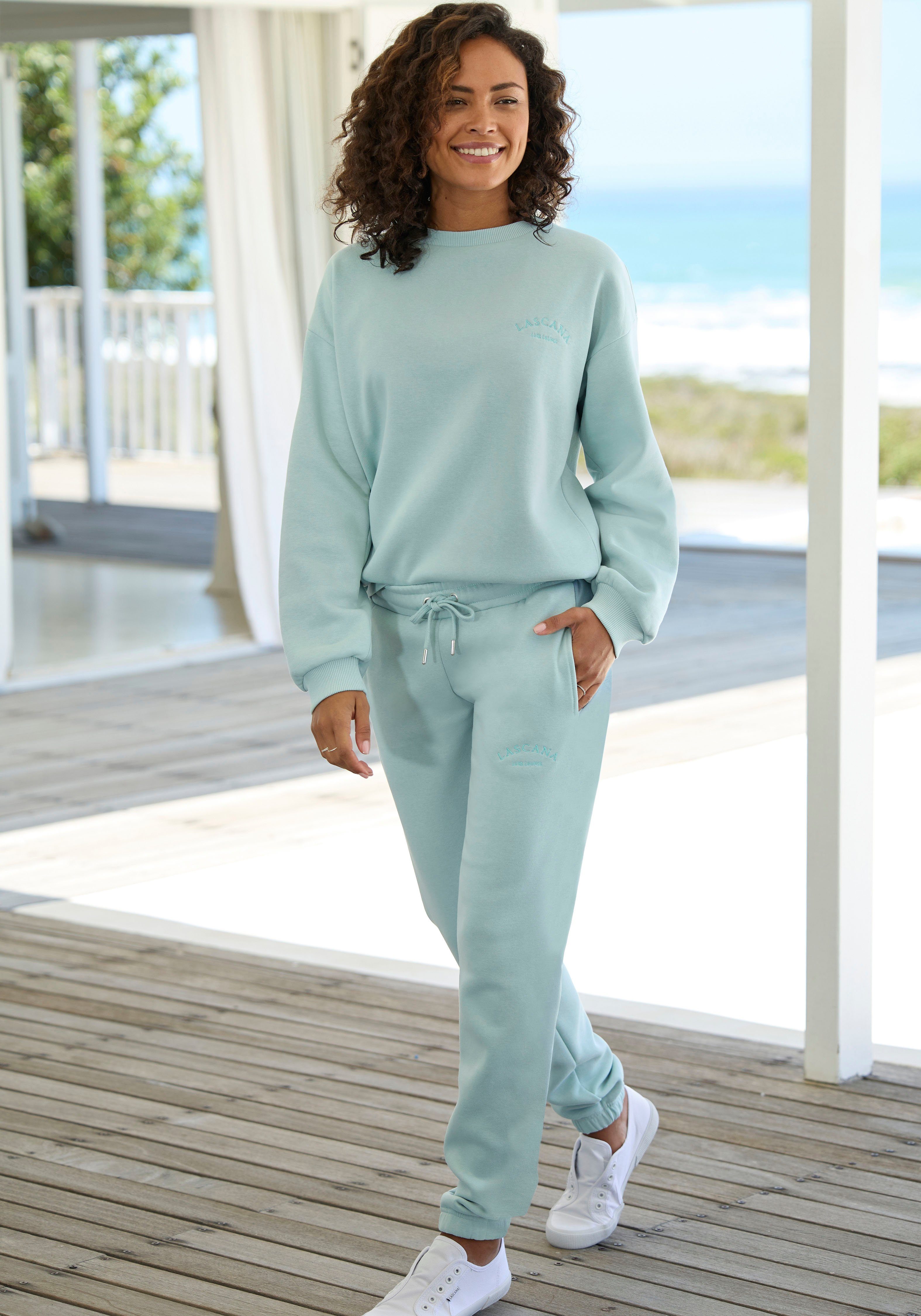 Lascana Sweatshirt -Pullover met wijde mouwen, loungewear