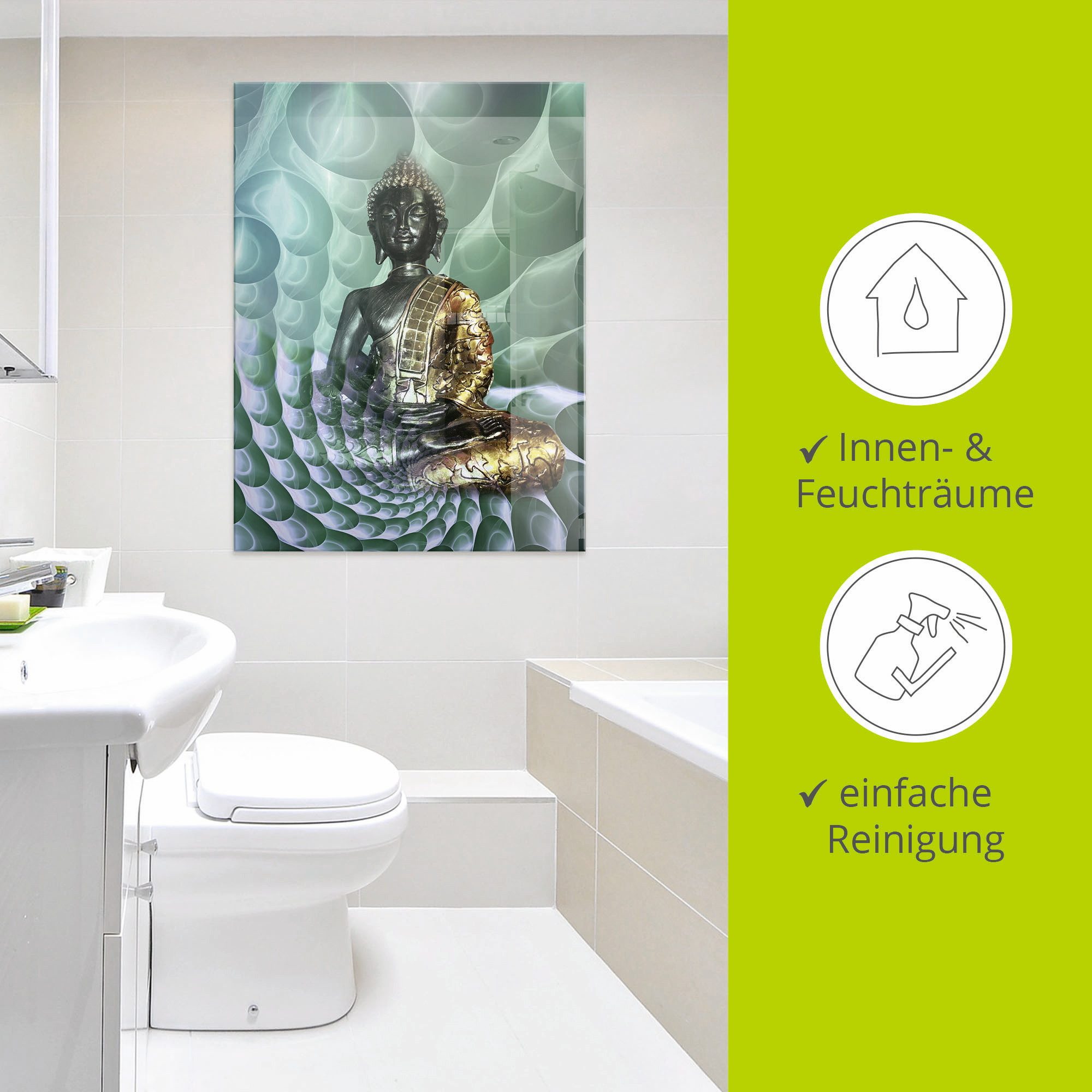 Artland Print op glas Boeddha’s droomwereld CB