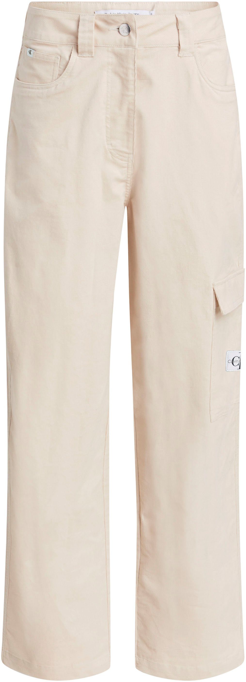 Calvin Klein Geweven broek HIGH RISE CORDUROY PANT