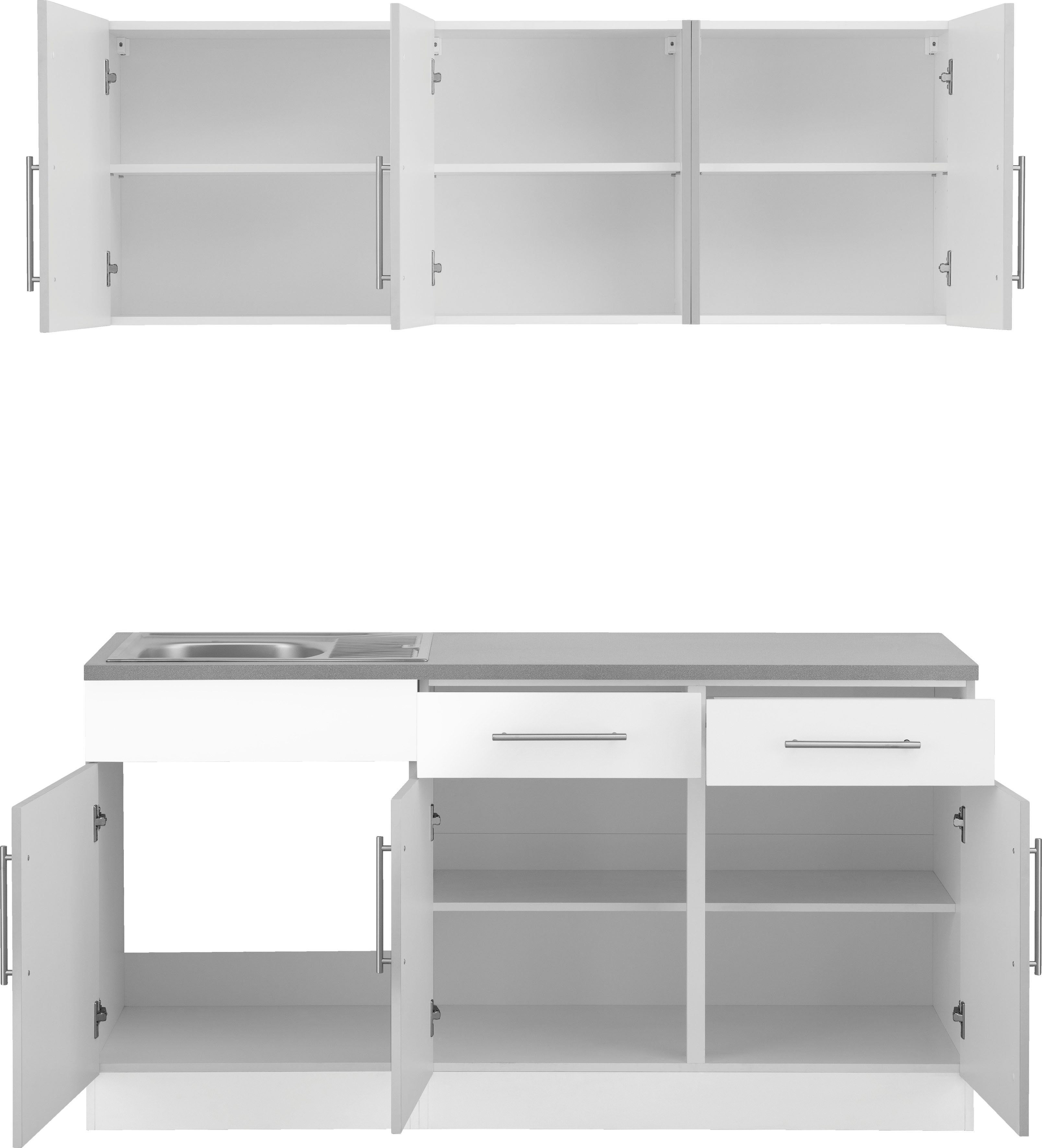 wiho Küchen Pantry keuken Cali zonder elektrische apparaten, breedte 160 cm