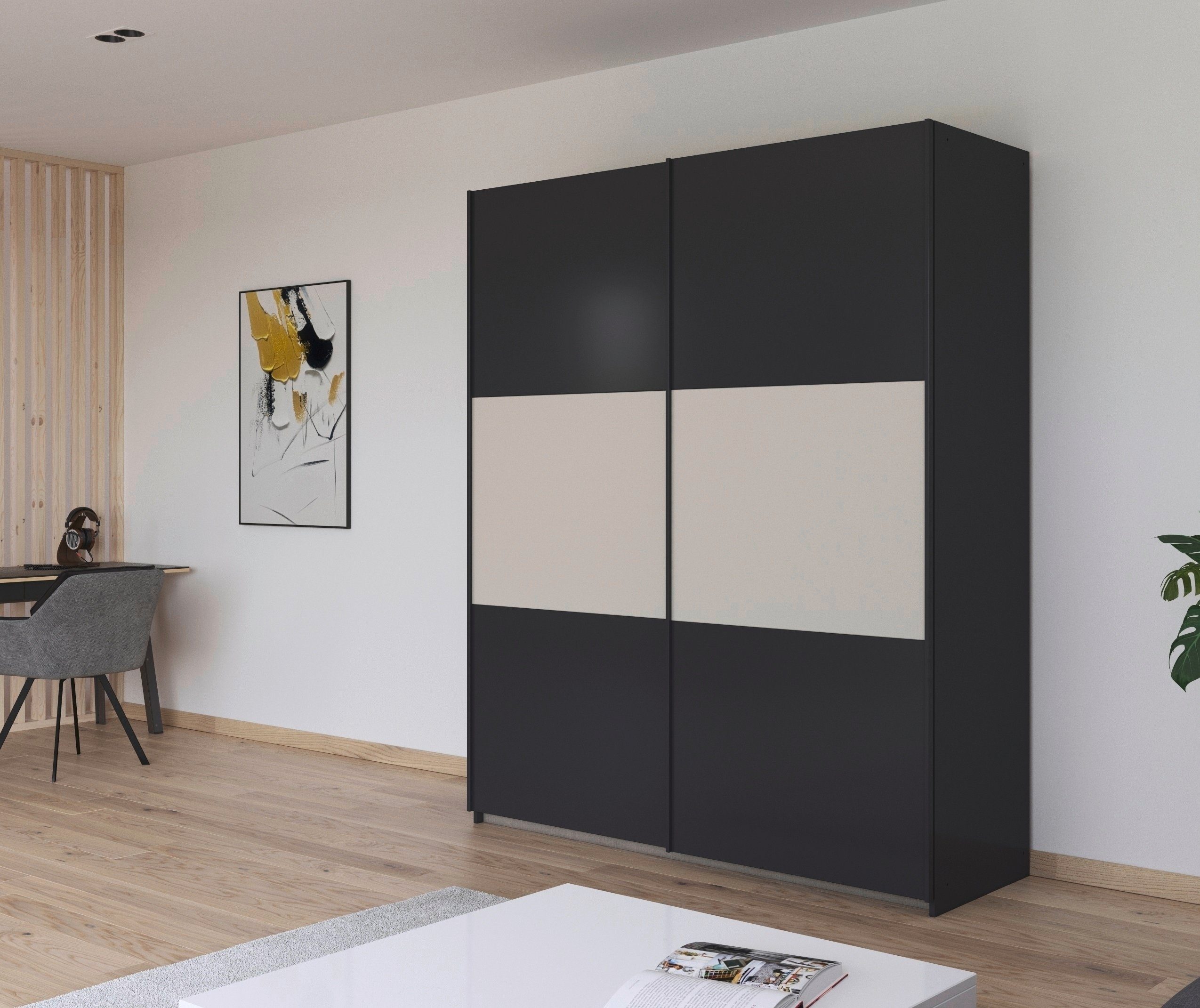rauch Zweefdeurkast Kledingkast kast garderobe garderobekast waskast NEO met een royale opbergruimte en vele verschillende kleurencombinaties