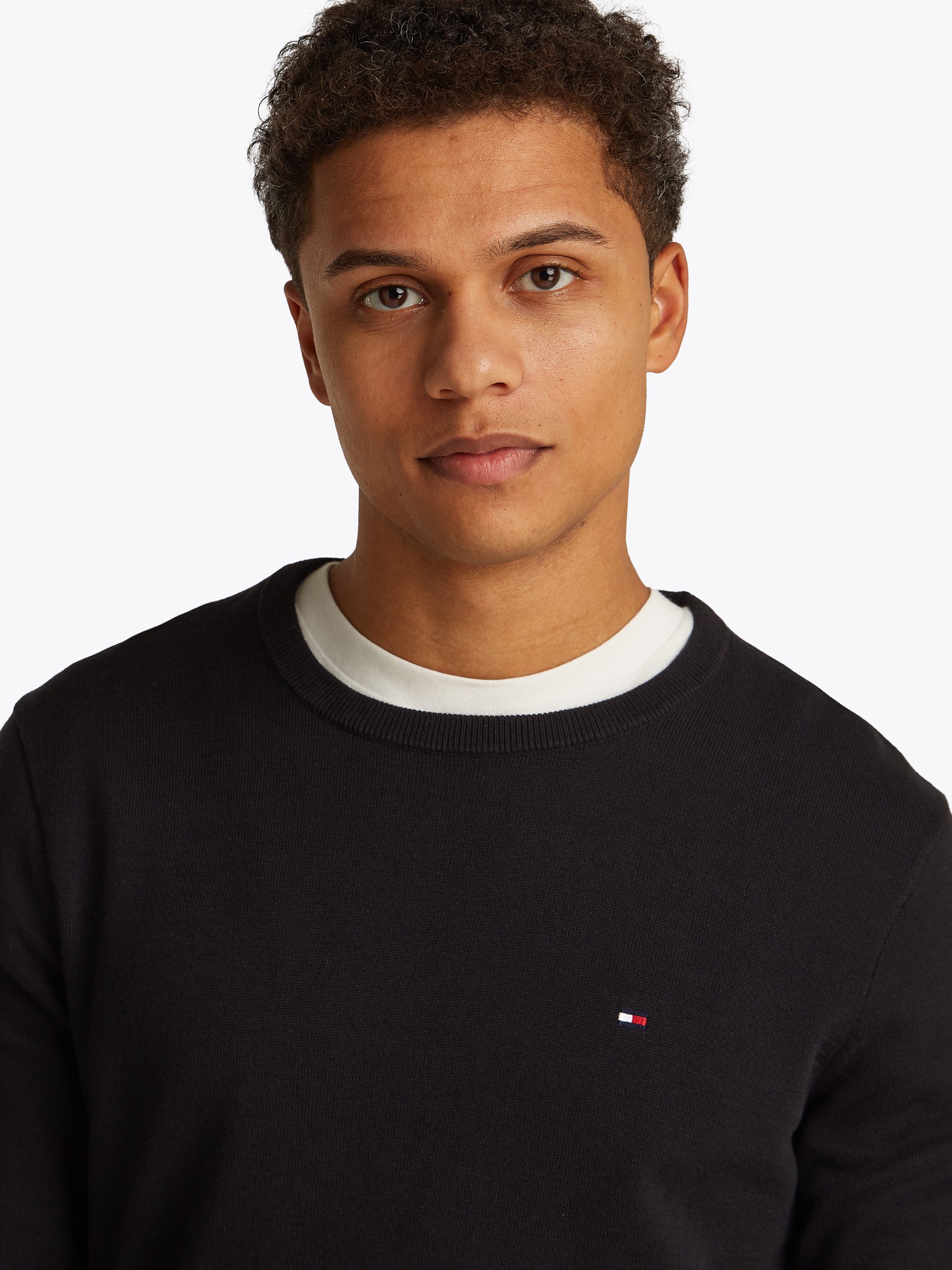 Tommy Hilfiger Trui met ronde hals ESSENTIAL COTTON CREW NECK