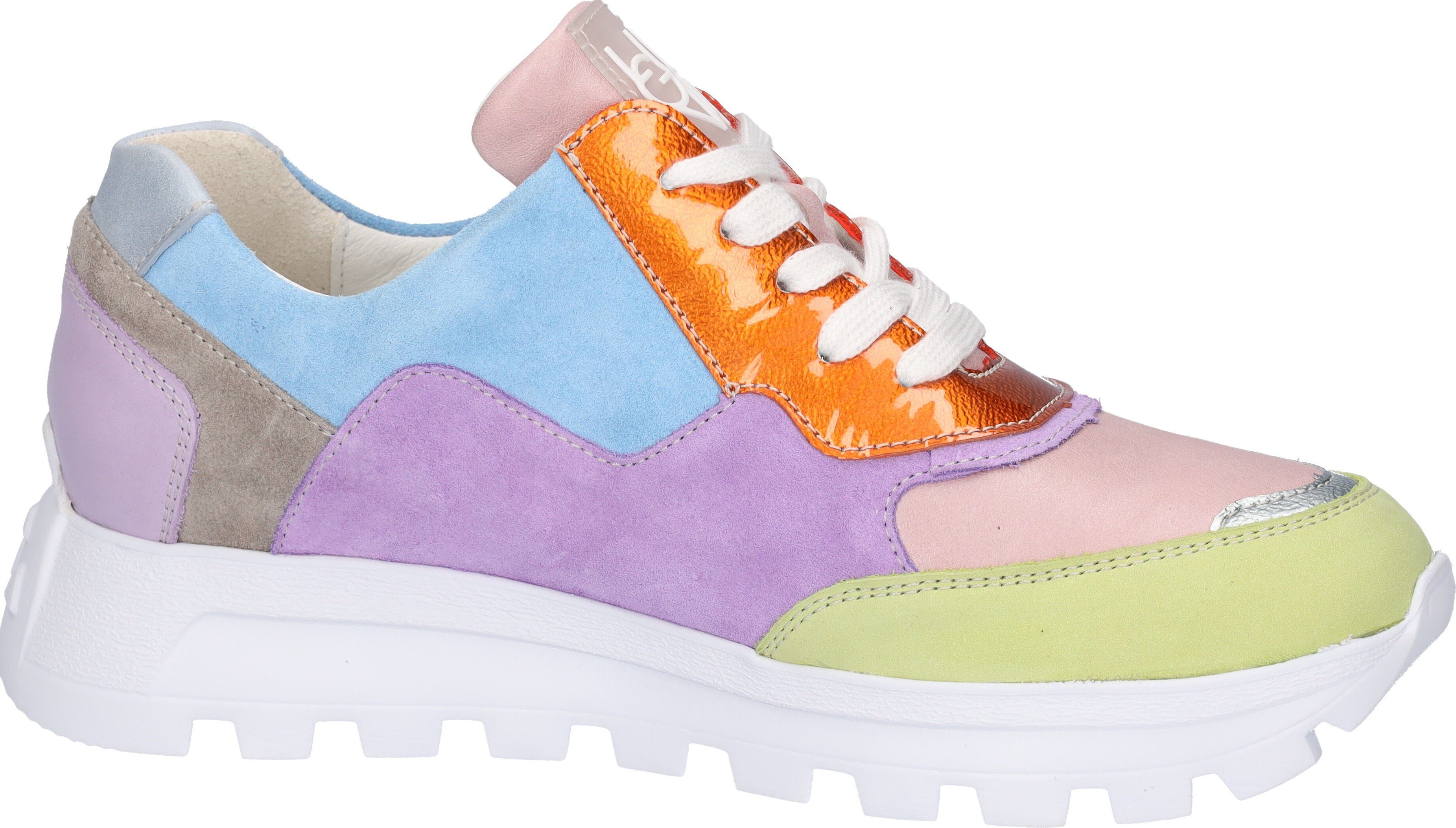 Waldläufer Sneakers met sleehak H-AJALA Profielzool, H-breedte, vrijetijdsschoen, lage schoen, veterschoen
