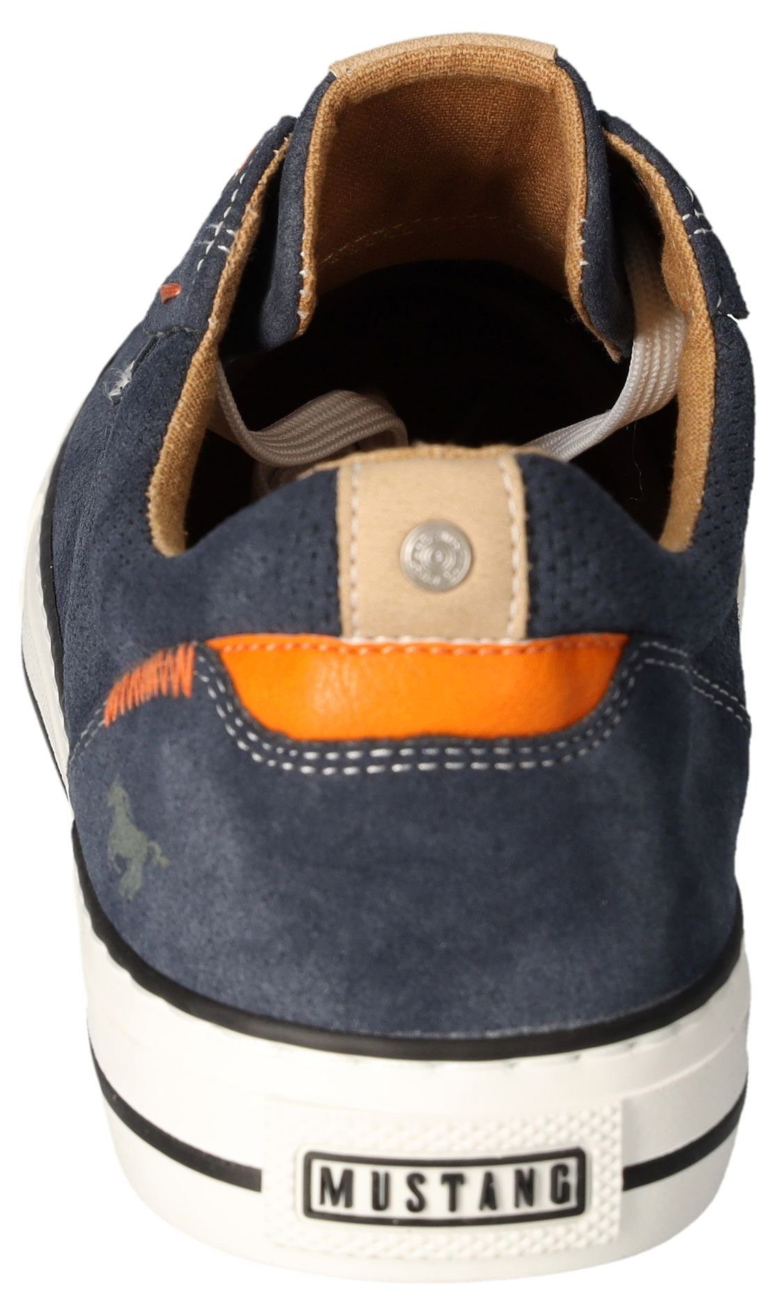 Mustang Shoes Sneakers , vrijetijdsschoen, lage schoen, veterschoen met siernaad