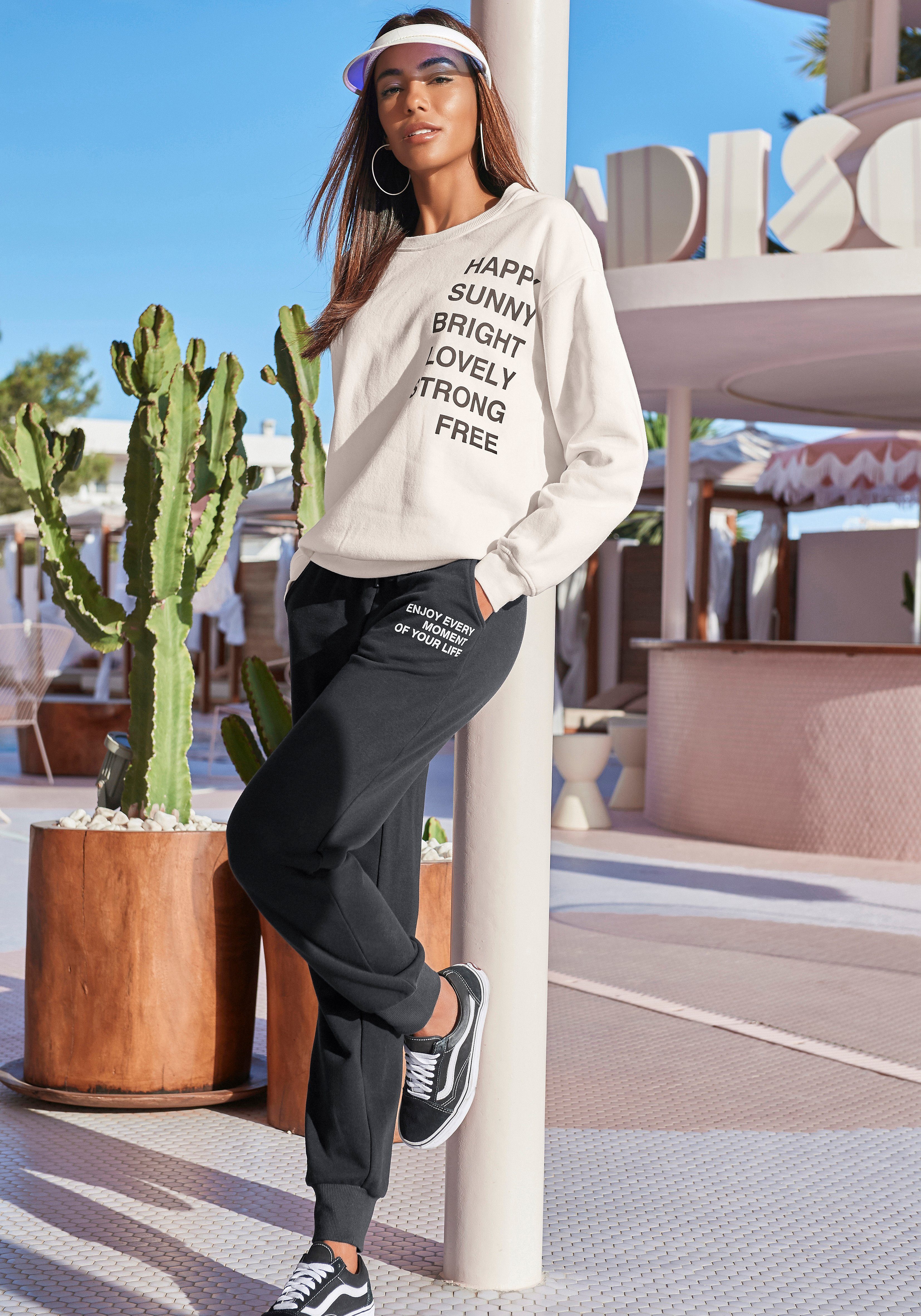 Buffalo Sweatshirt met statement print, loungepak