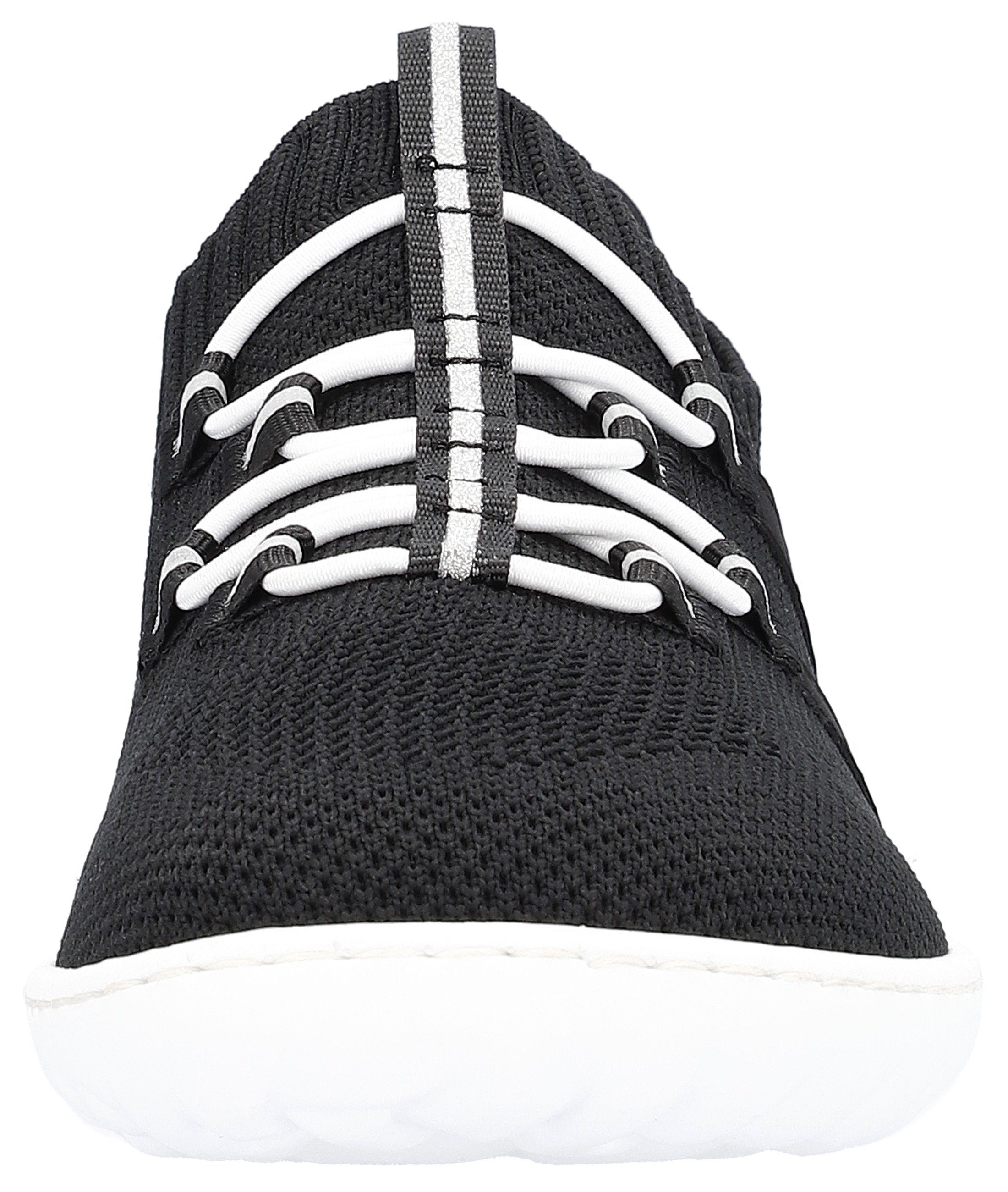 Rieker Slip-on sneakers Barefootschoenen , slipper, vrijetijdsschoen, lage schoen met elastische brei-schaft