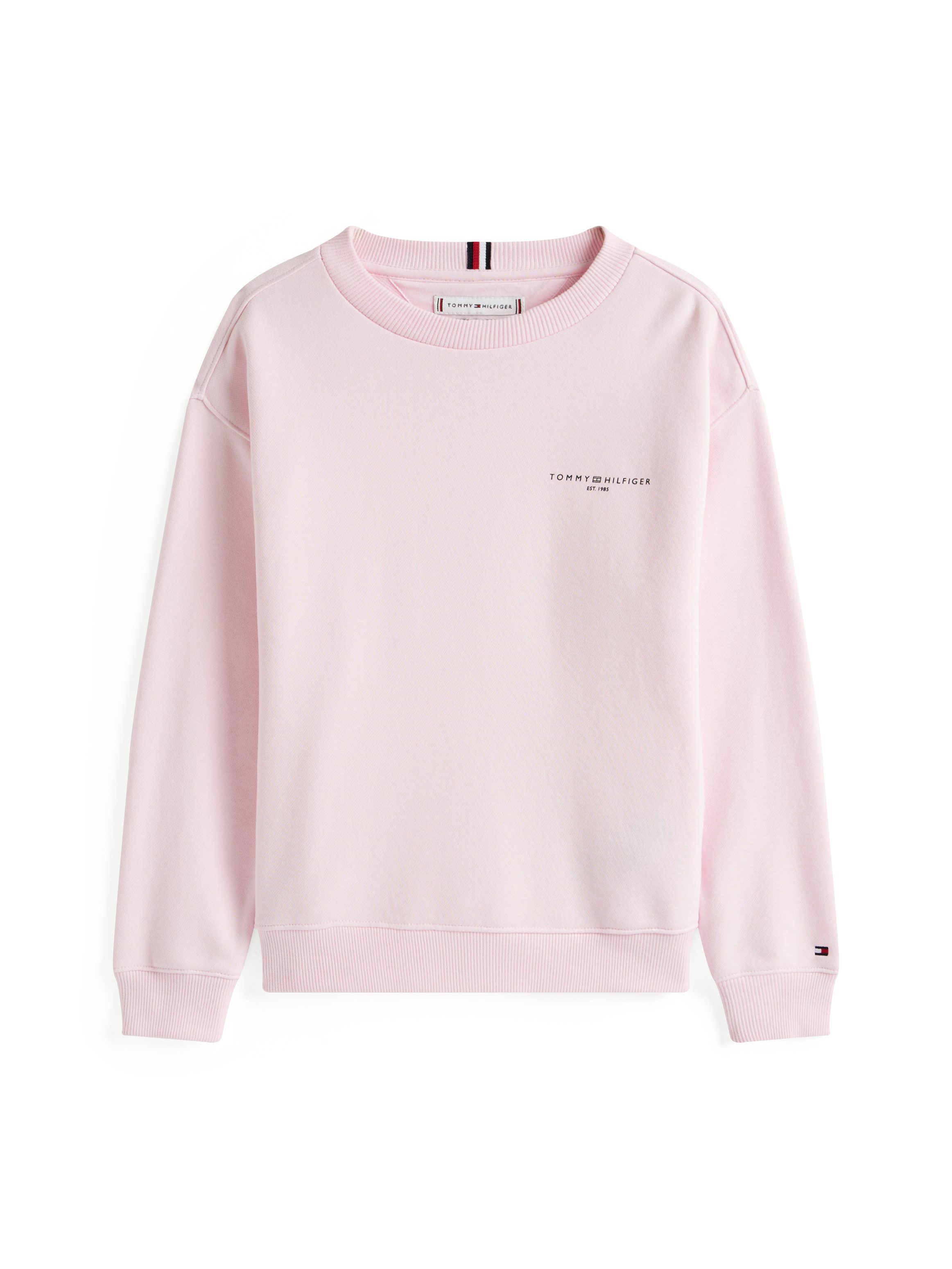 Tommy Hilfiger Sweatshirt MINI CORP C-NECK SWEATSHIRT voor kinderen tot 16 jaar, met logostiksel