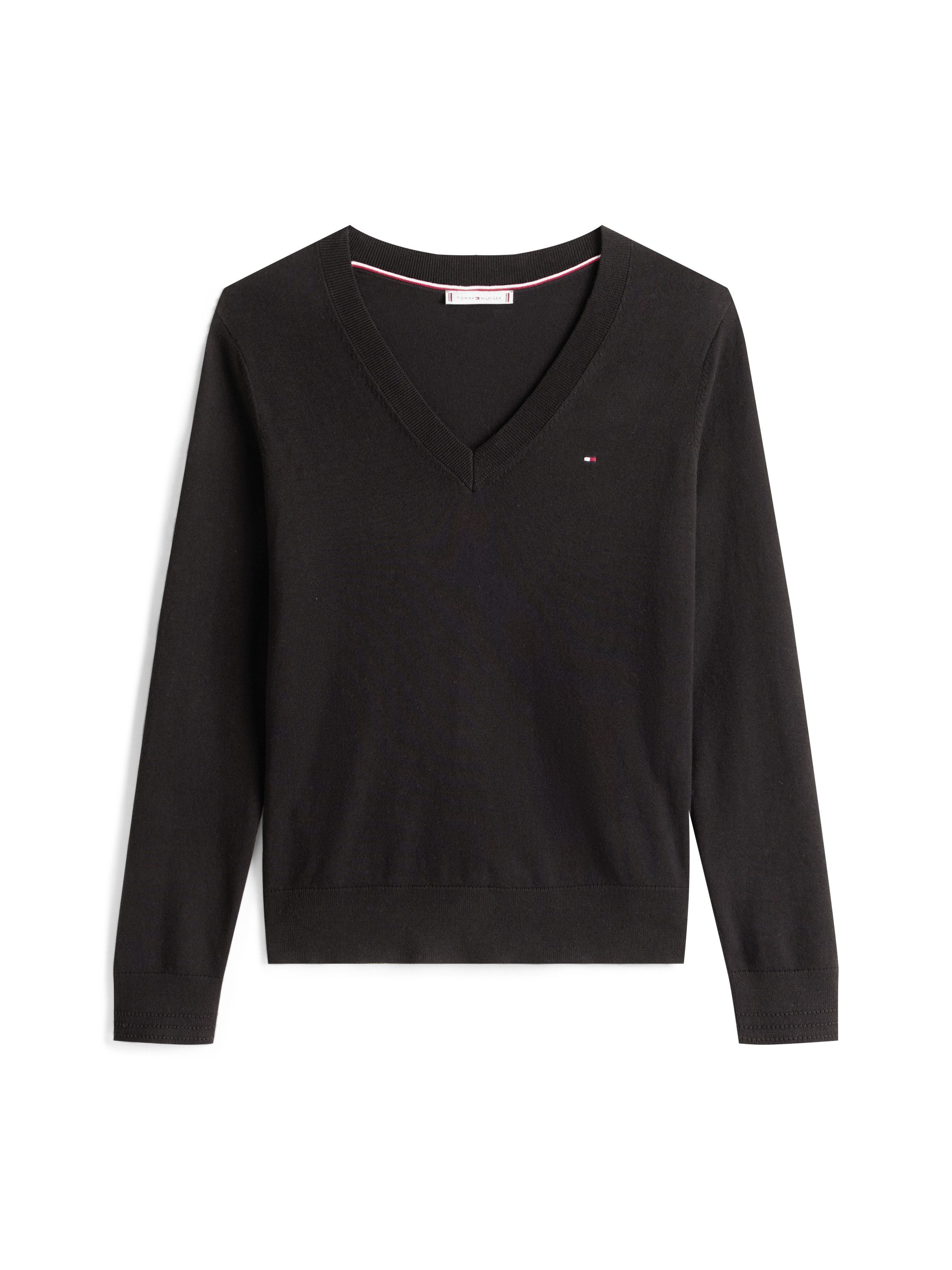Tommy Hilfiger Trui met V-hals met logoborduursel