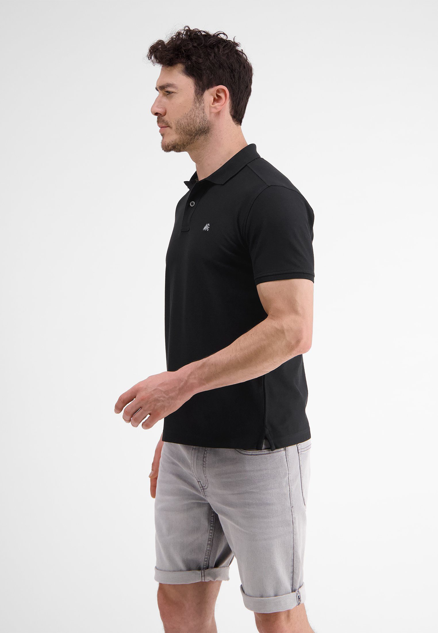 Lerros Poloshirt LERROS klassieke polostijl in *Cool & Dry* piquékwaliteit