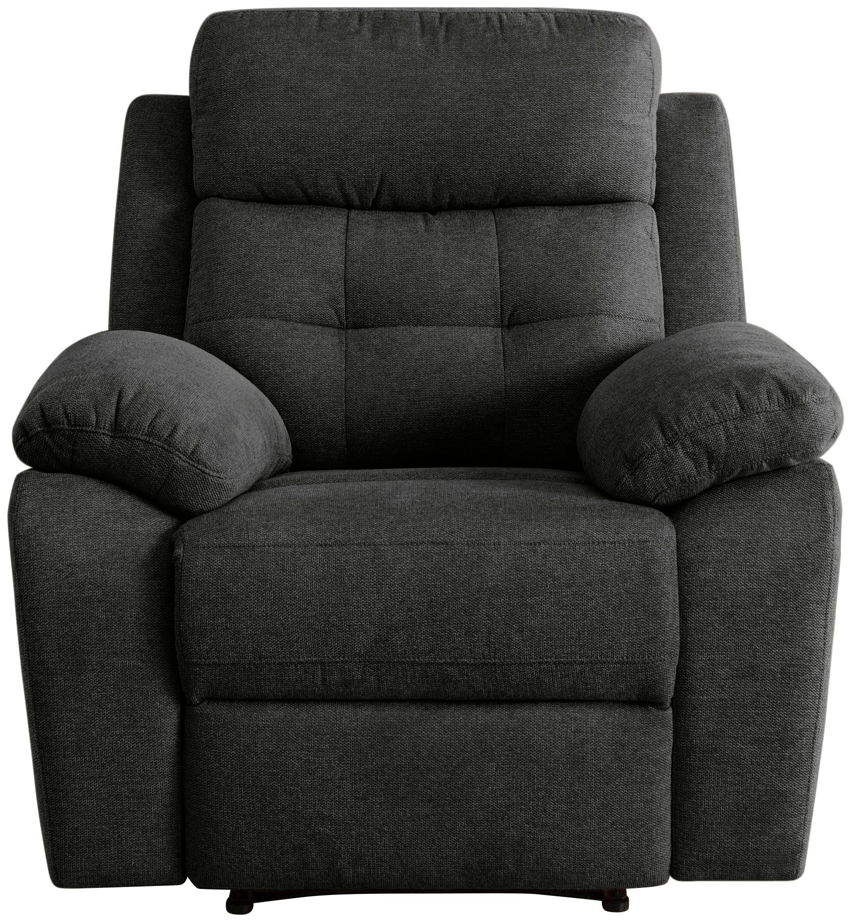 Home affaire Relaxfauteuil Lannilis, fauteuil met slaapfunctie, TV-stoel voor woonkamer
