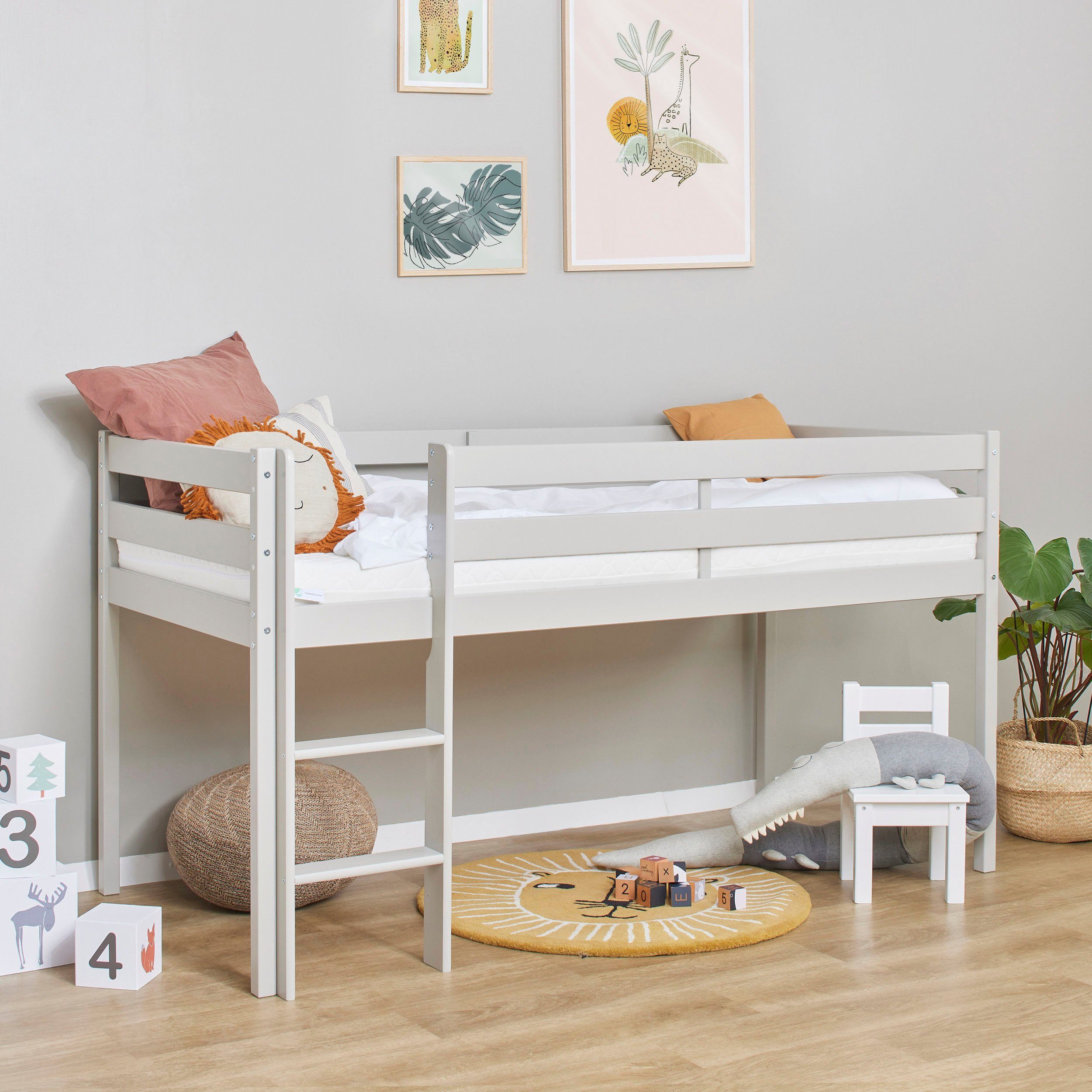 Hoppekids Speelbed ECO COMFORT, hoogslaper, deelbaar in 2 eenpersoonsbedden