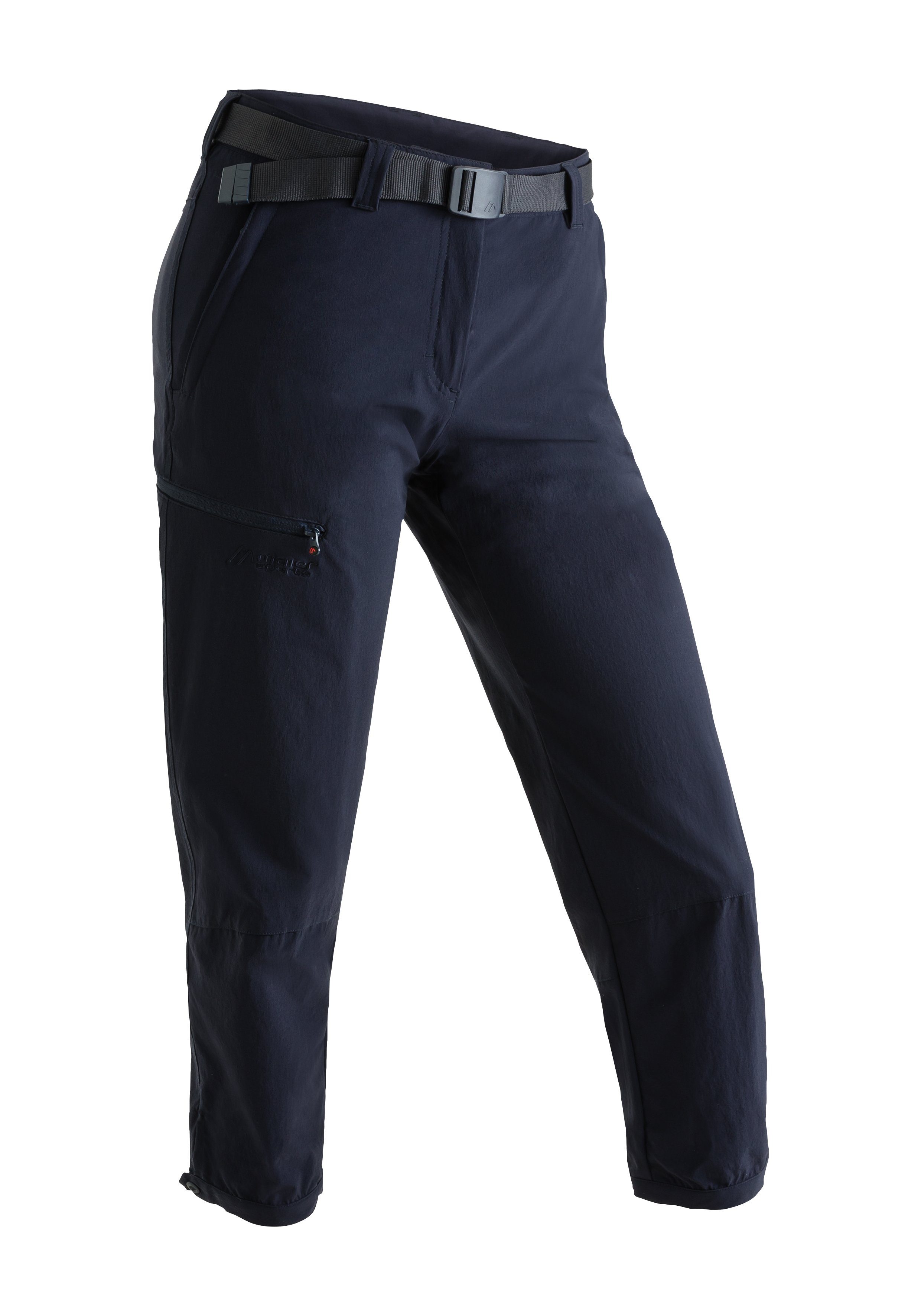 Maier Sports Functionele broek Lulaka 7/8 Dames wandelbroek, ventilerende en elastische outdoorbroek dames broeken maat 36 blauw