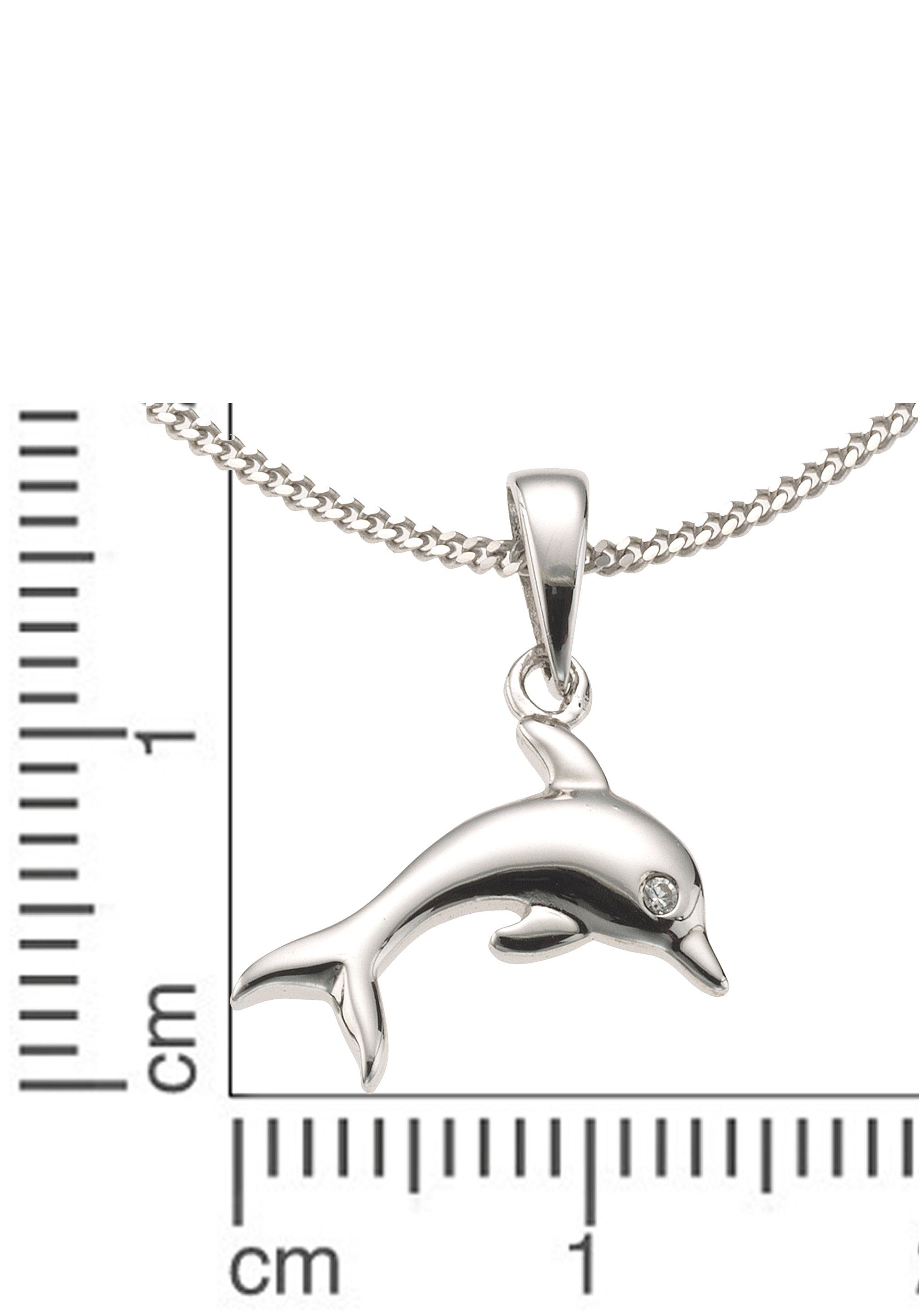 Firetti Ketting met hanger Sieraad cadeau zilver 925 halssieraad halsketting panzerketting dolfijn