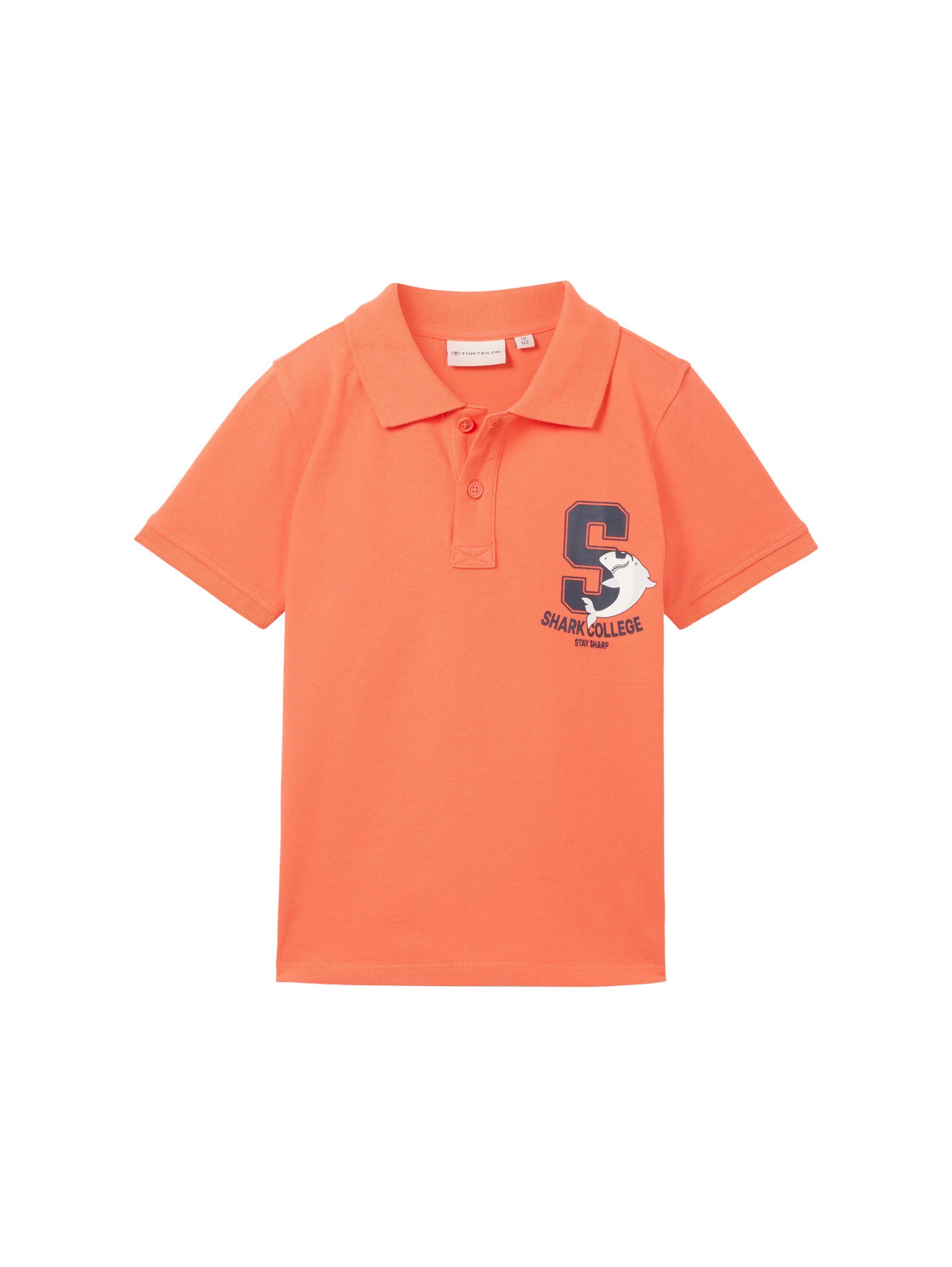 Tom Tailor Poloshirt met print jongens poloshirts maat 104/110 blauw