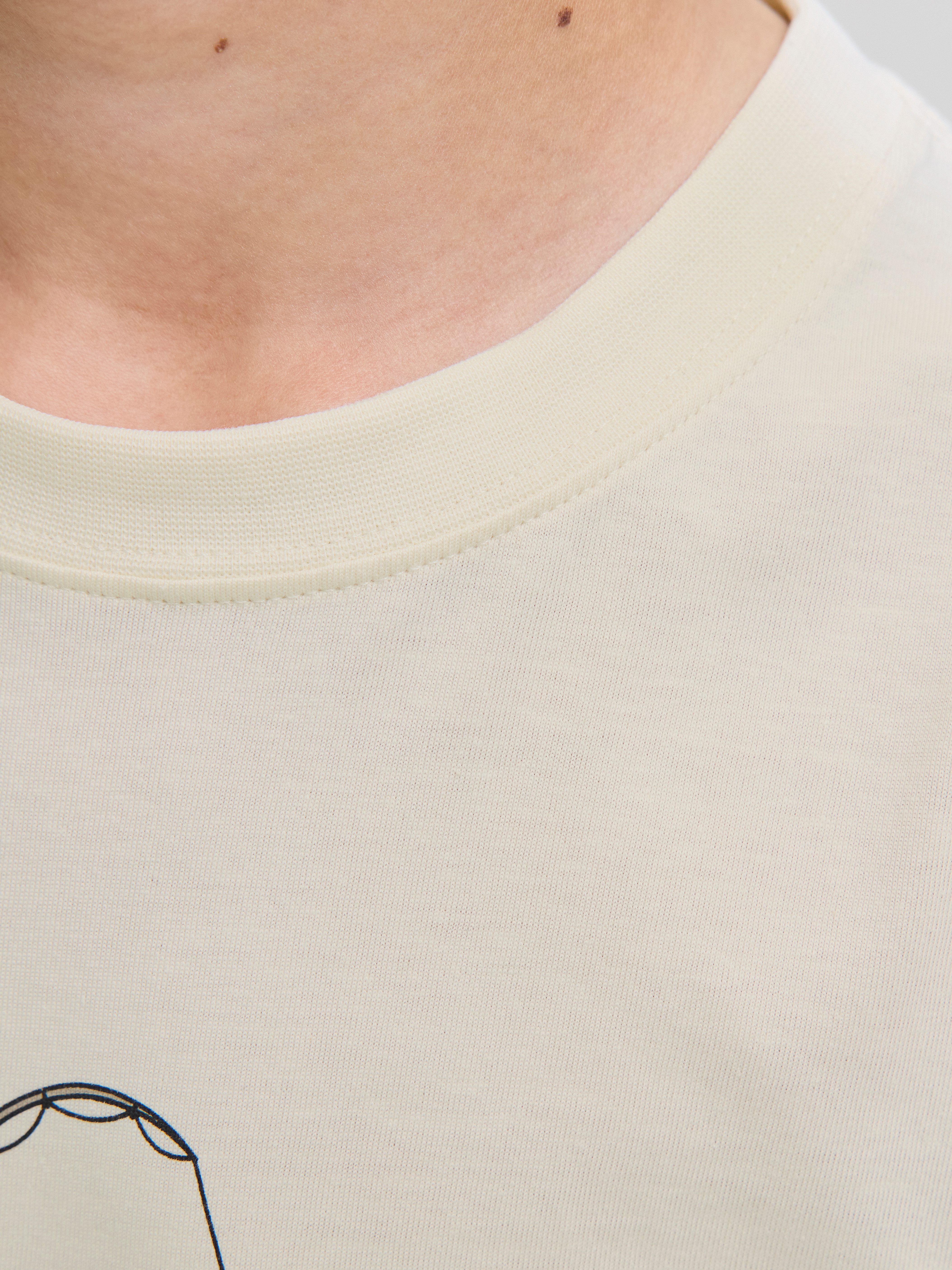 Jack & Jones Junior T-shirt JORSKULL NATURE TEE SS CREW NECK SN JNR