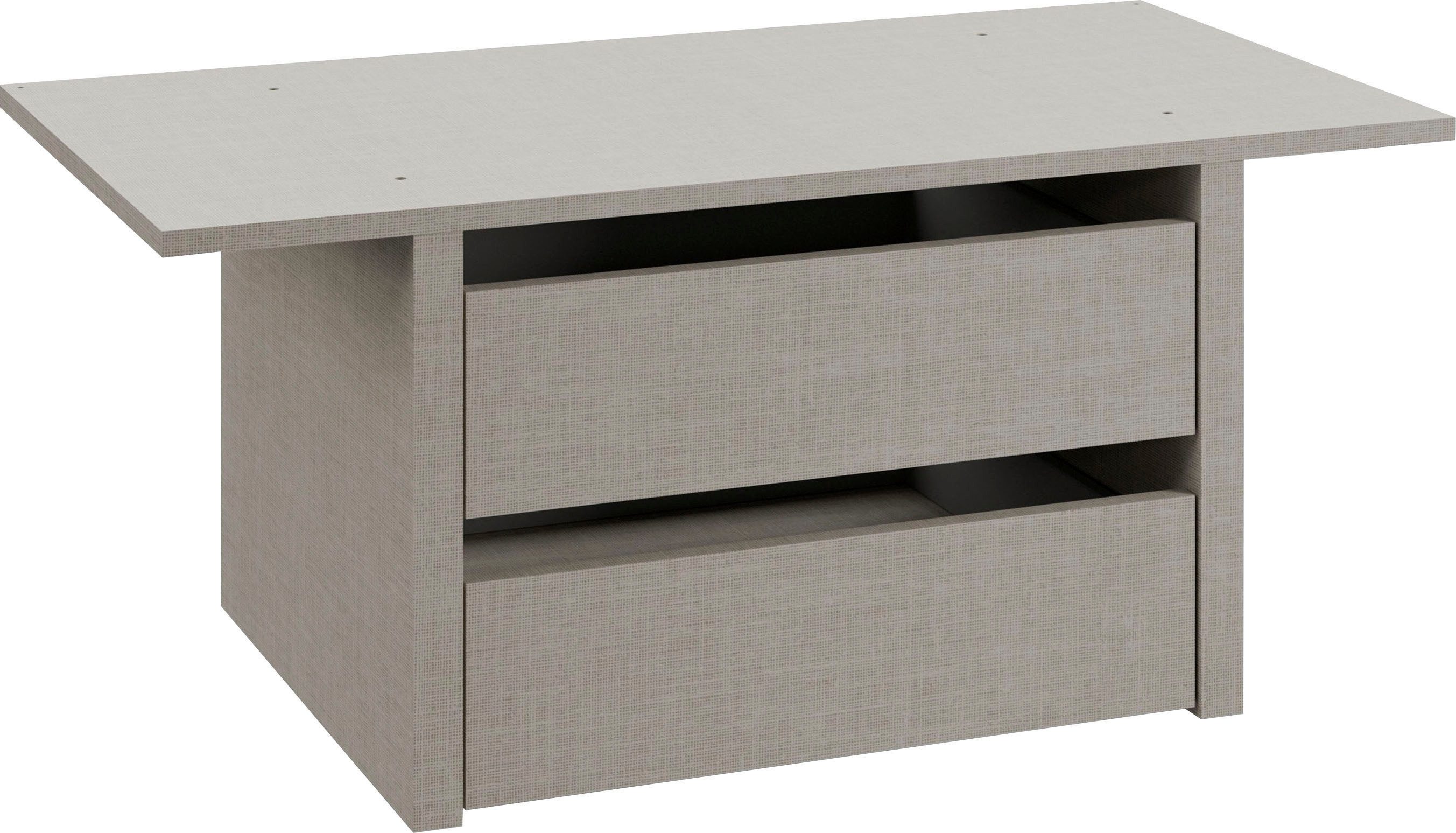 rauch Draaideurkast Voyager met moderne grepen in grijs-metallic en spiegel