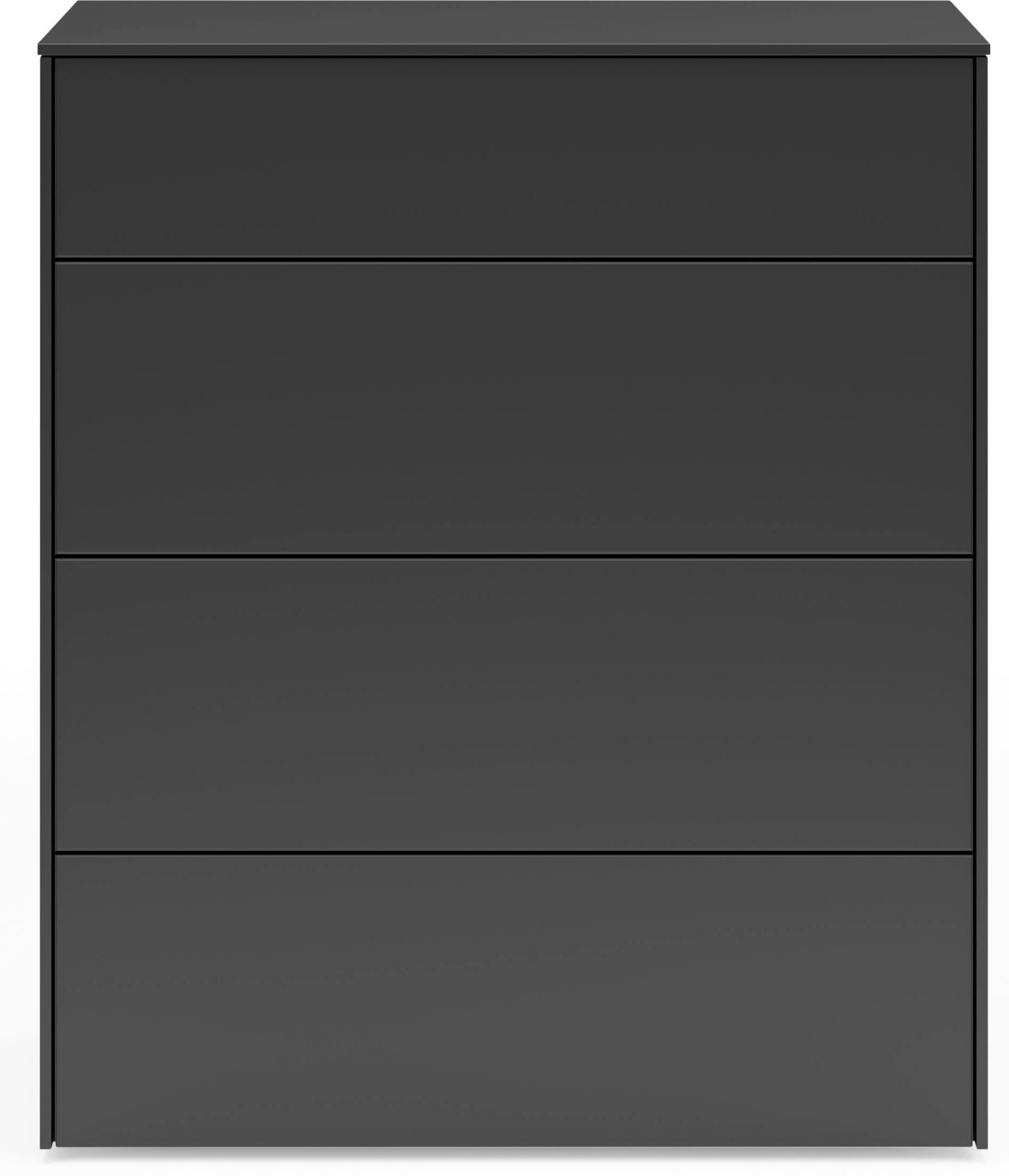 set one by Musterring Kast Riverside Grifflos met push-to-open functie, in 2 kleuren verkrijgbaar dressoirs zwart