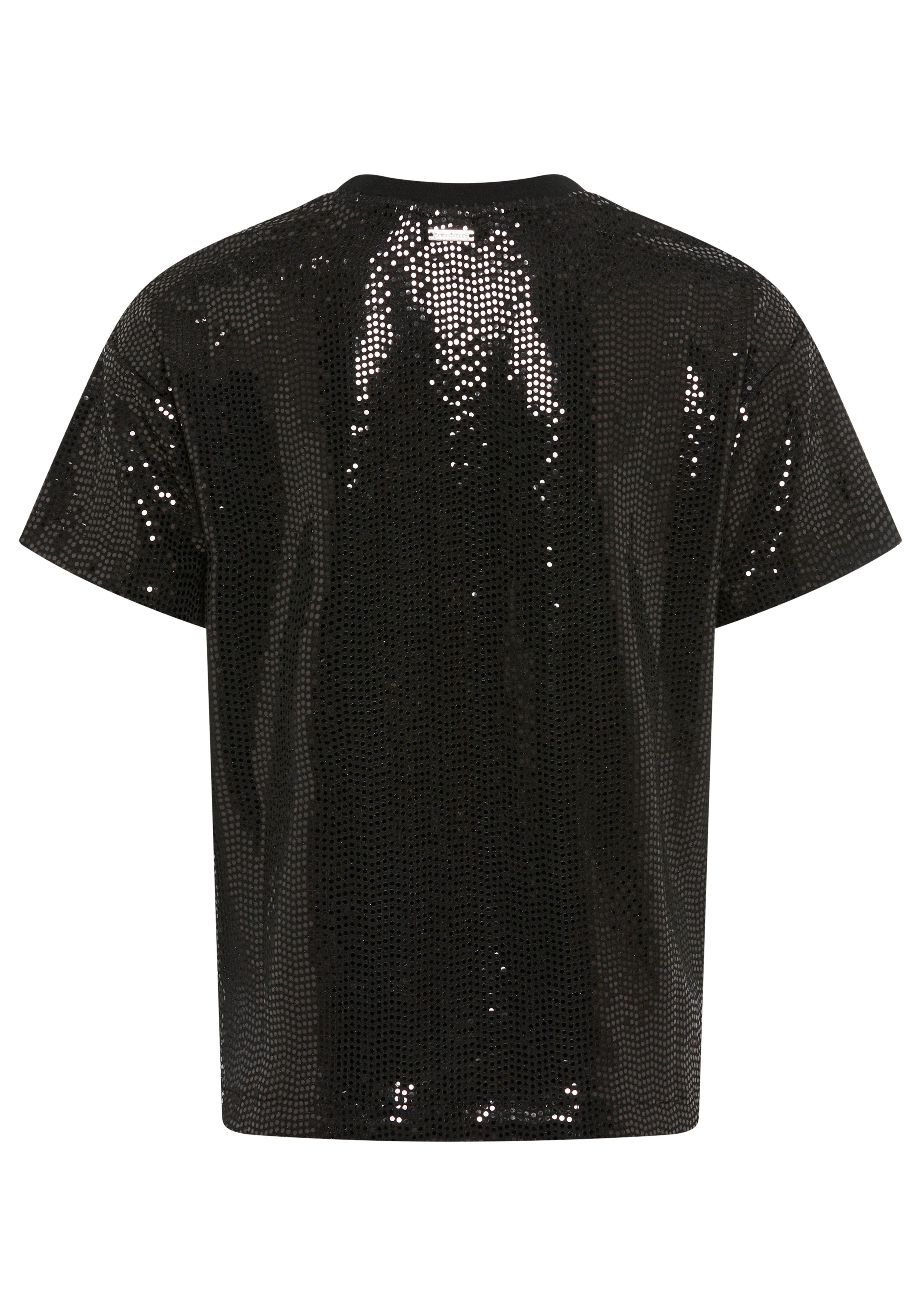Bruno Banani T-shirt Oversized, glittershirt, paillettenlook NIEUW: BRUNO BANANI voor TIENERS! Shirt van glinsterend materiaal