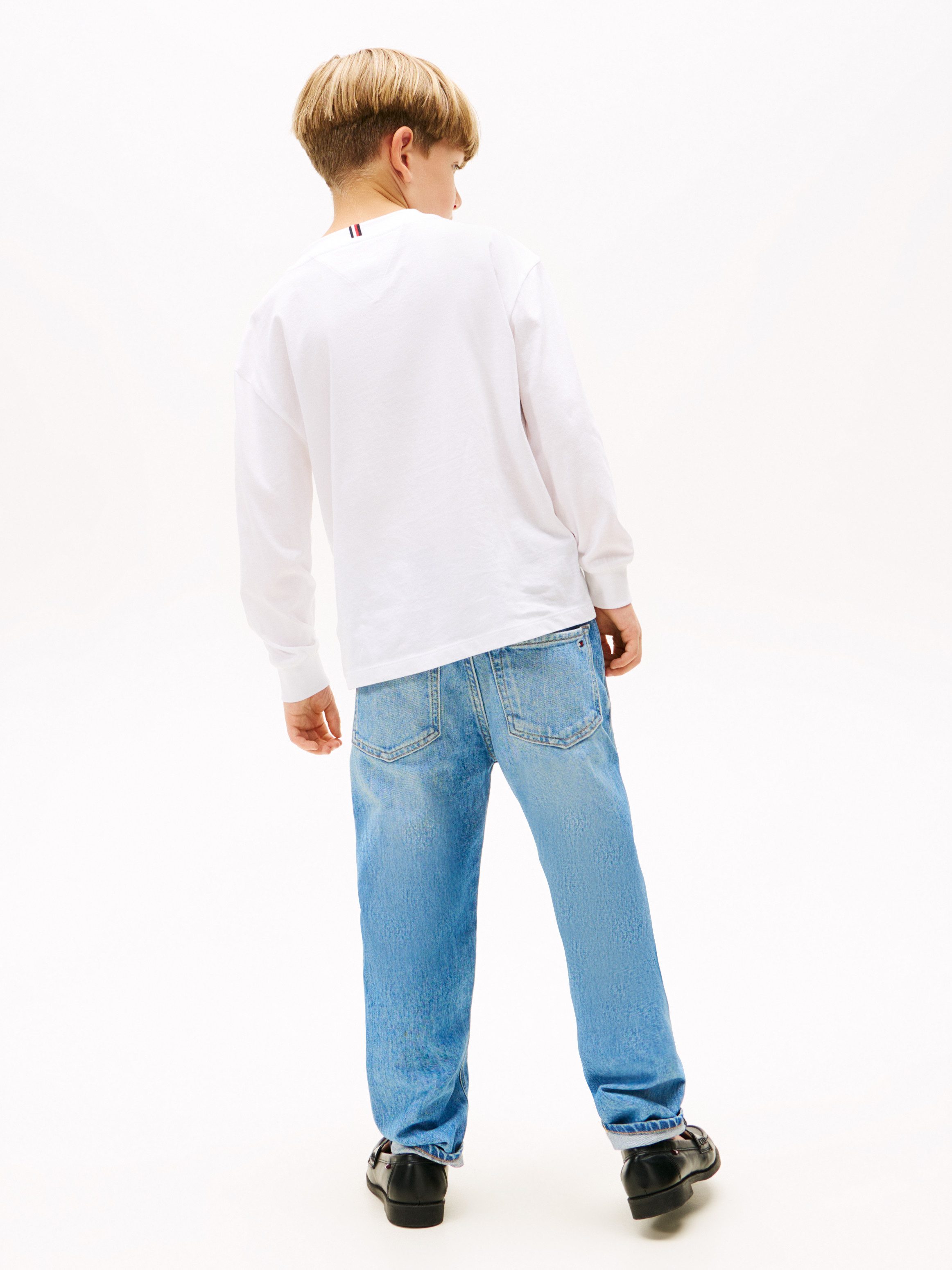 Tommy Hilfiger Shirt met lange mouwen ESSENTIAL T-SHIRT LS voor kinderen tot 16 jaar, merklogo