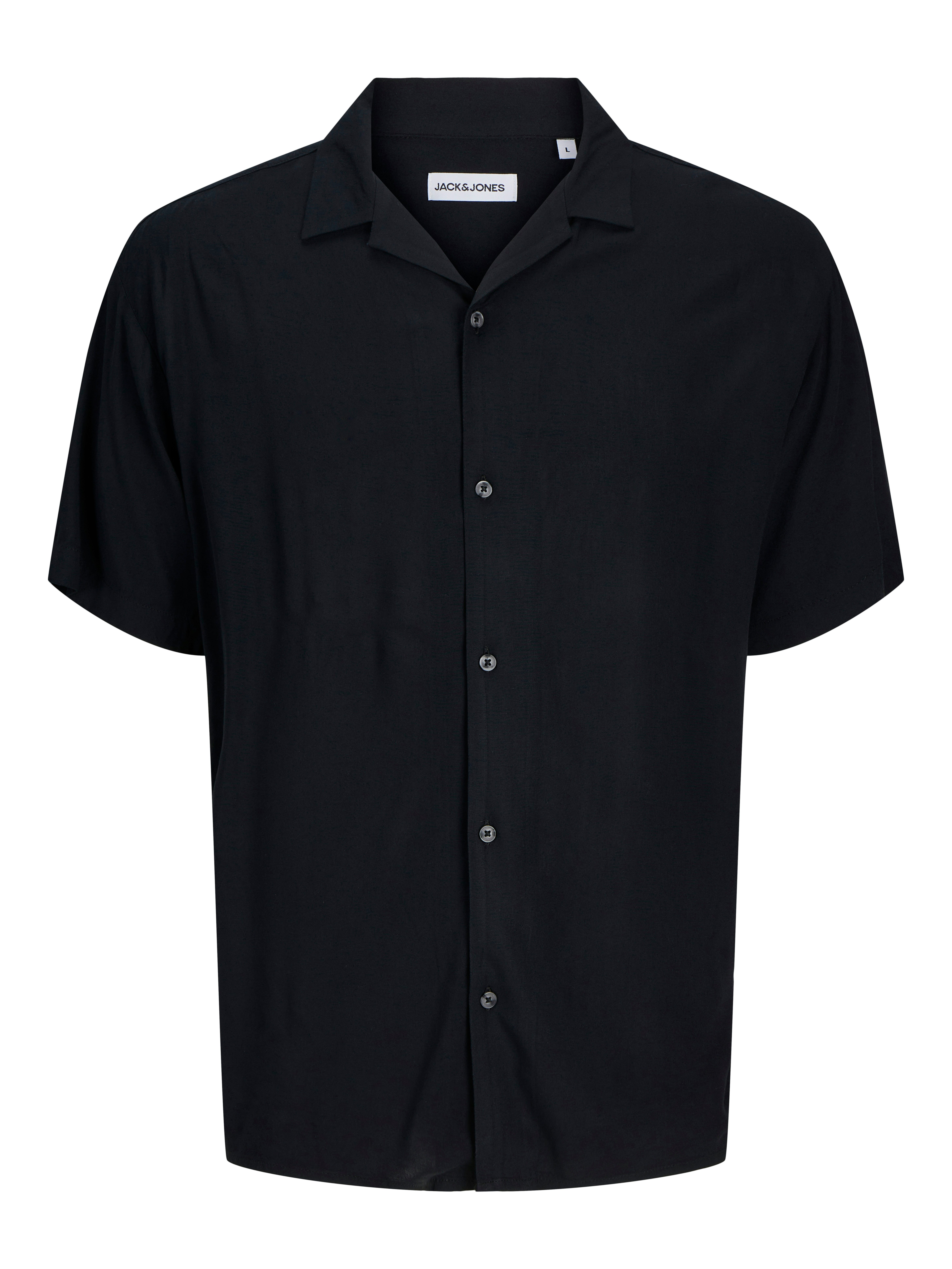 Jack & Jones PlusSize Overhemd met korte mouwen JJEJEFF SOLID RESORT SHIRT S/S SN PLS