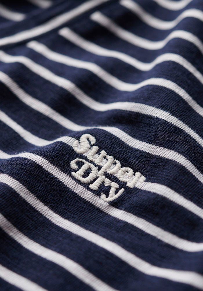 Superdry Shirt met V-hals STUDIOS SLUB EMB VEE TEE