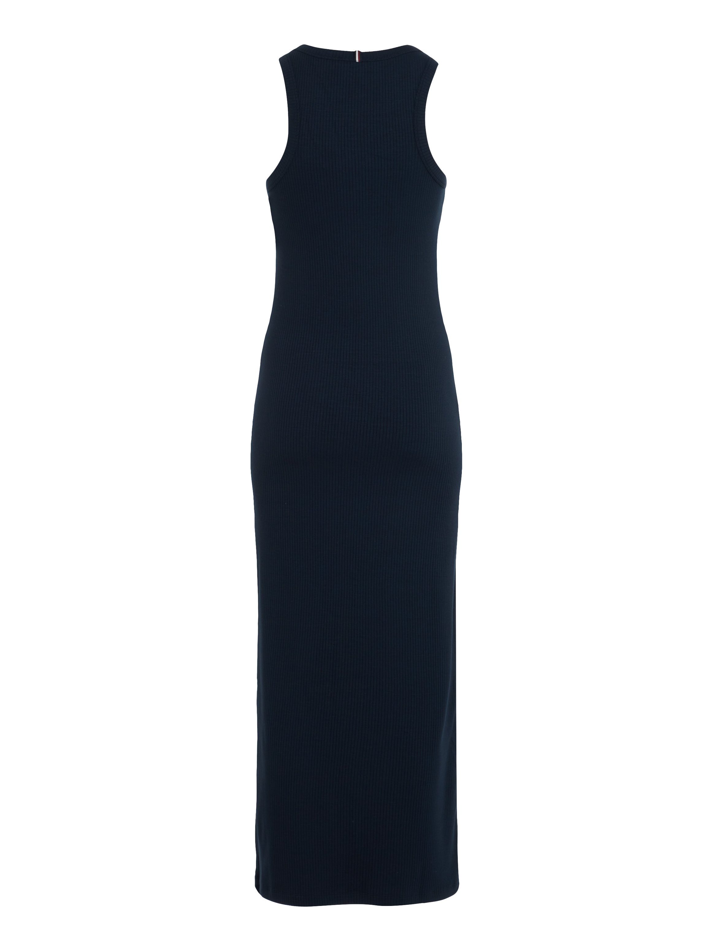 Tommy Hilfiger Jerseyjurk SLIM 5X2 RIB MIDI DRESS NS