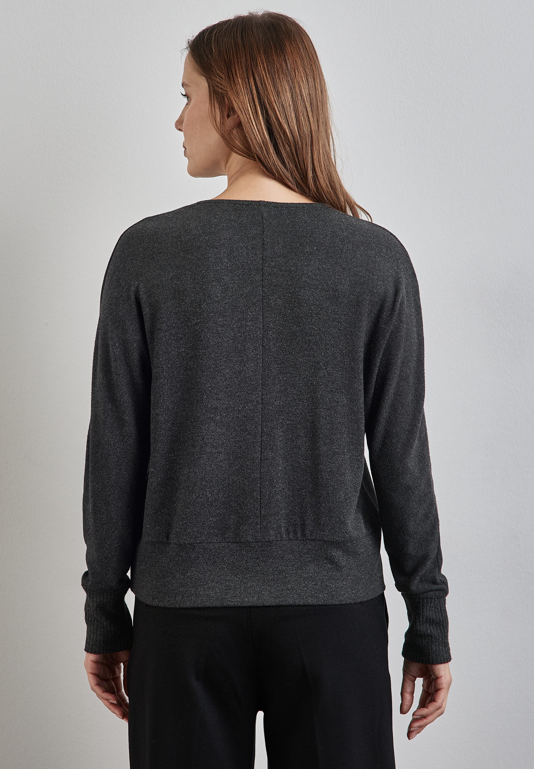 STREET ONE Gebreide trui met glitterdetails
