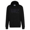 ahorn sportswear hoodie met statement-print zwart