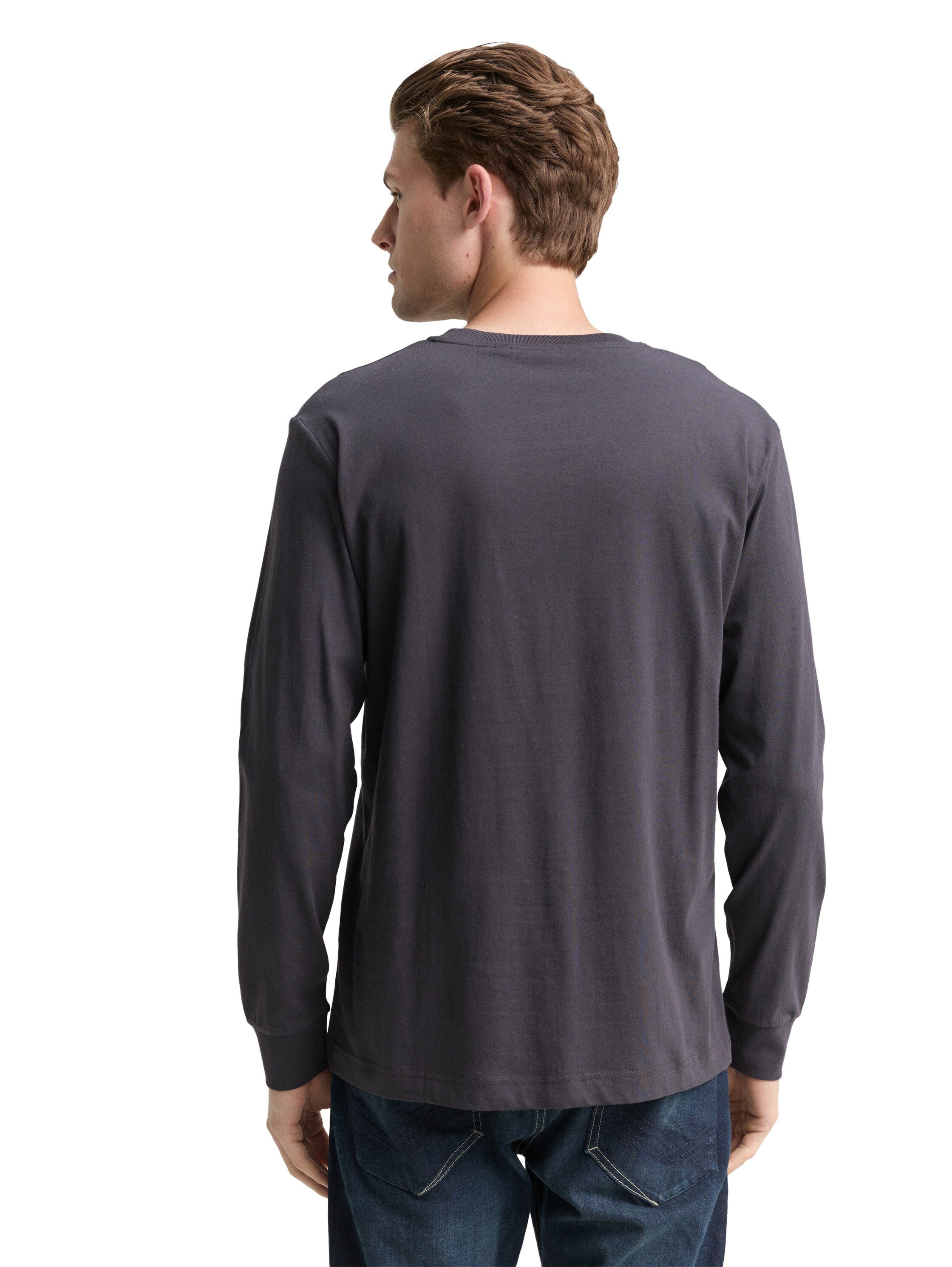 Tom Tailor Shirt met lange mouwen met logoprint