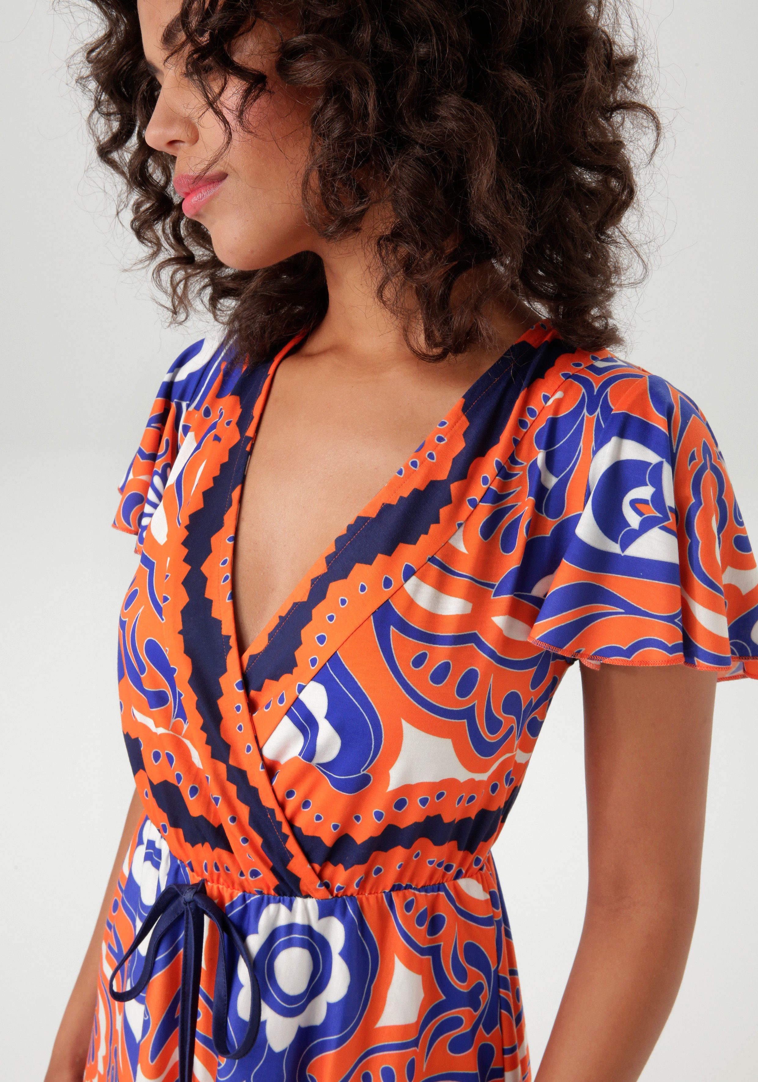 Aniston CASUAL Maxi-jurk met extravagante, grootschalige print - nieuwe collectie