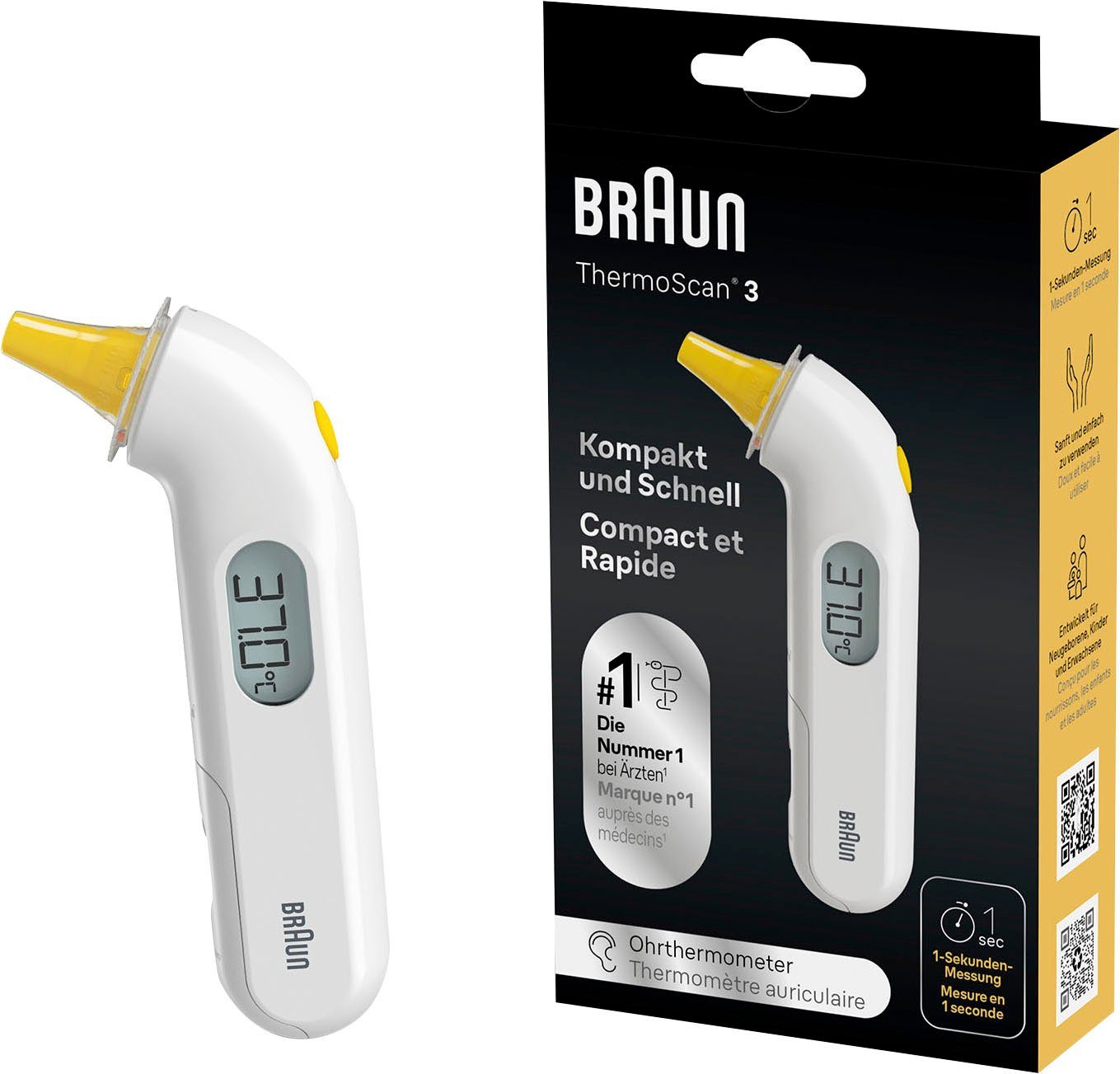 Braun Oor-koortsthermometer ThermoScan® 3