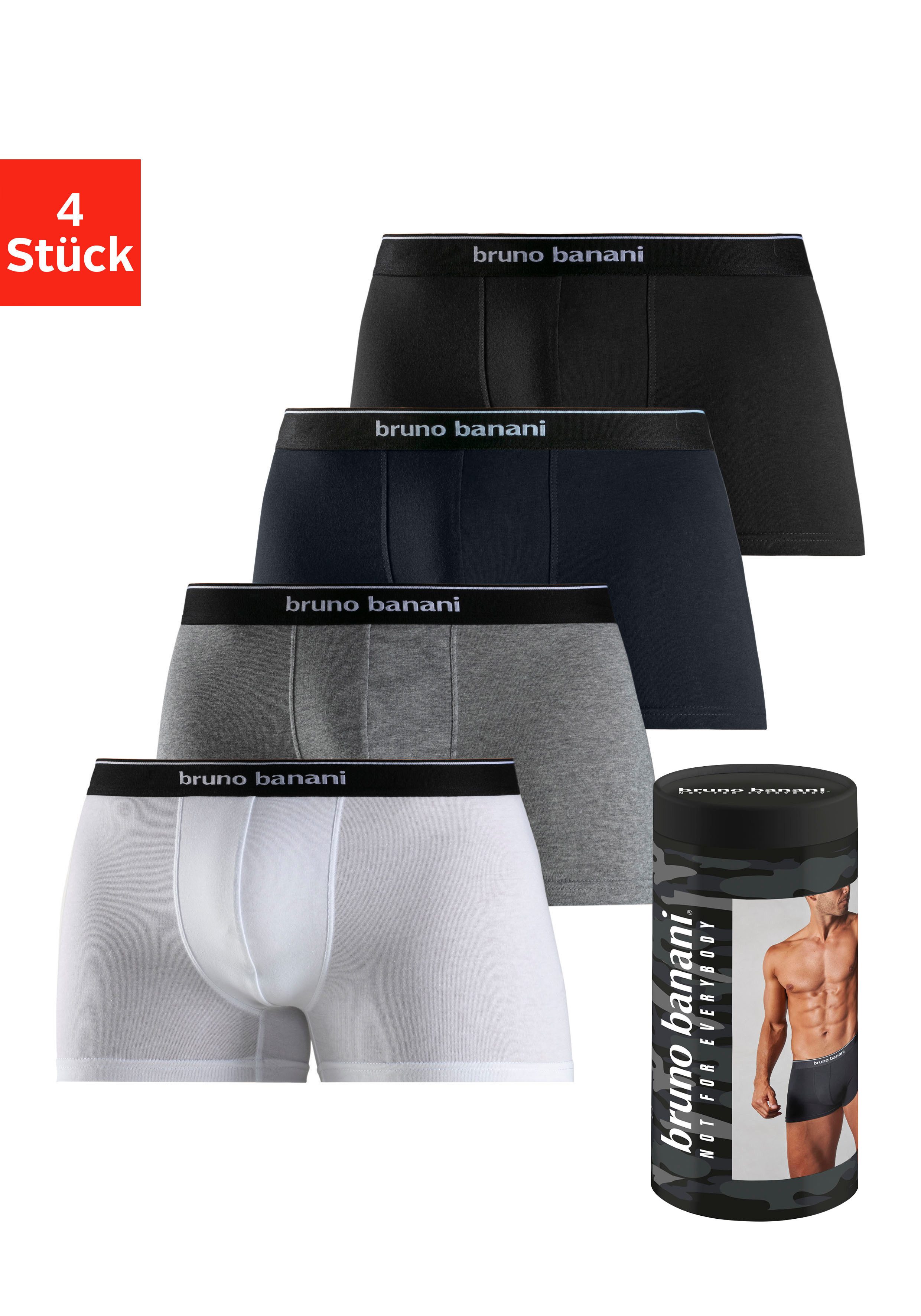 Bruno Banani Boxershort voor heren (blik, 4 stuks)
