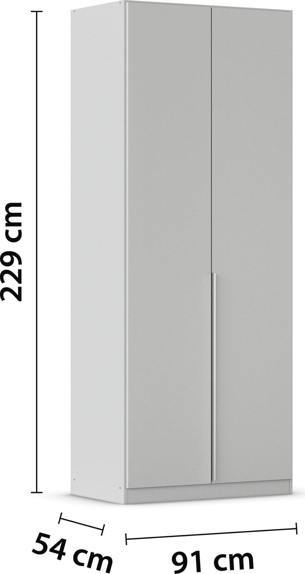 rauch Draaideurkast Kledingkast garderobe AGORDO TOPSELLER slaapkamer doordachte binnenuitrusting, in 6 breedtes en 2 hoogtes made in germany