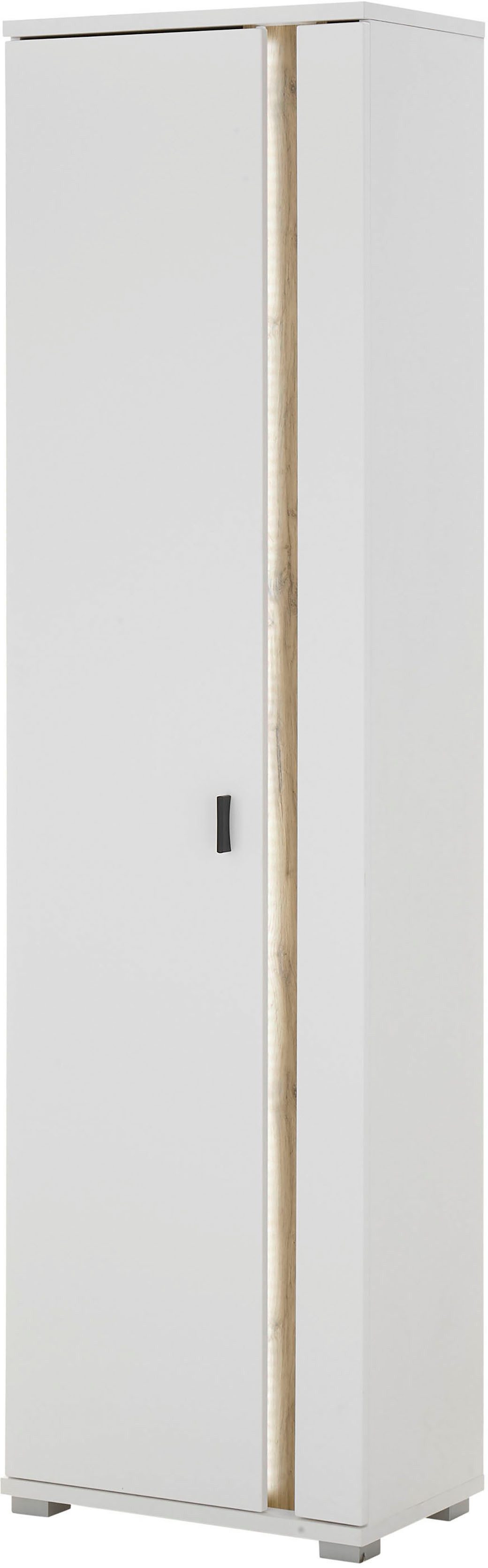 INOSIGN Multifunctionele kast Long Island in moderne trendkleur, inclusief verticale verlichting, breedte 55 cm (1 stuk)