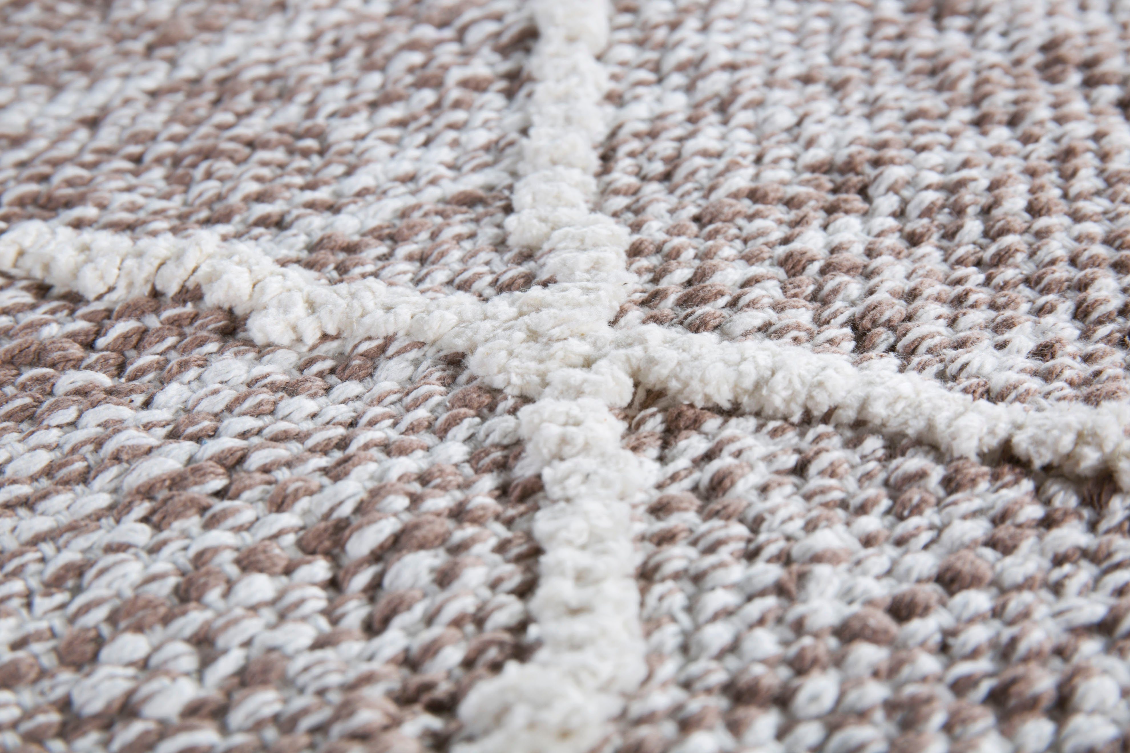 my home Vloerkleed Pamplona Handgeweven kleed, ruitmotief, met de hand geweven, puur katoen