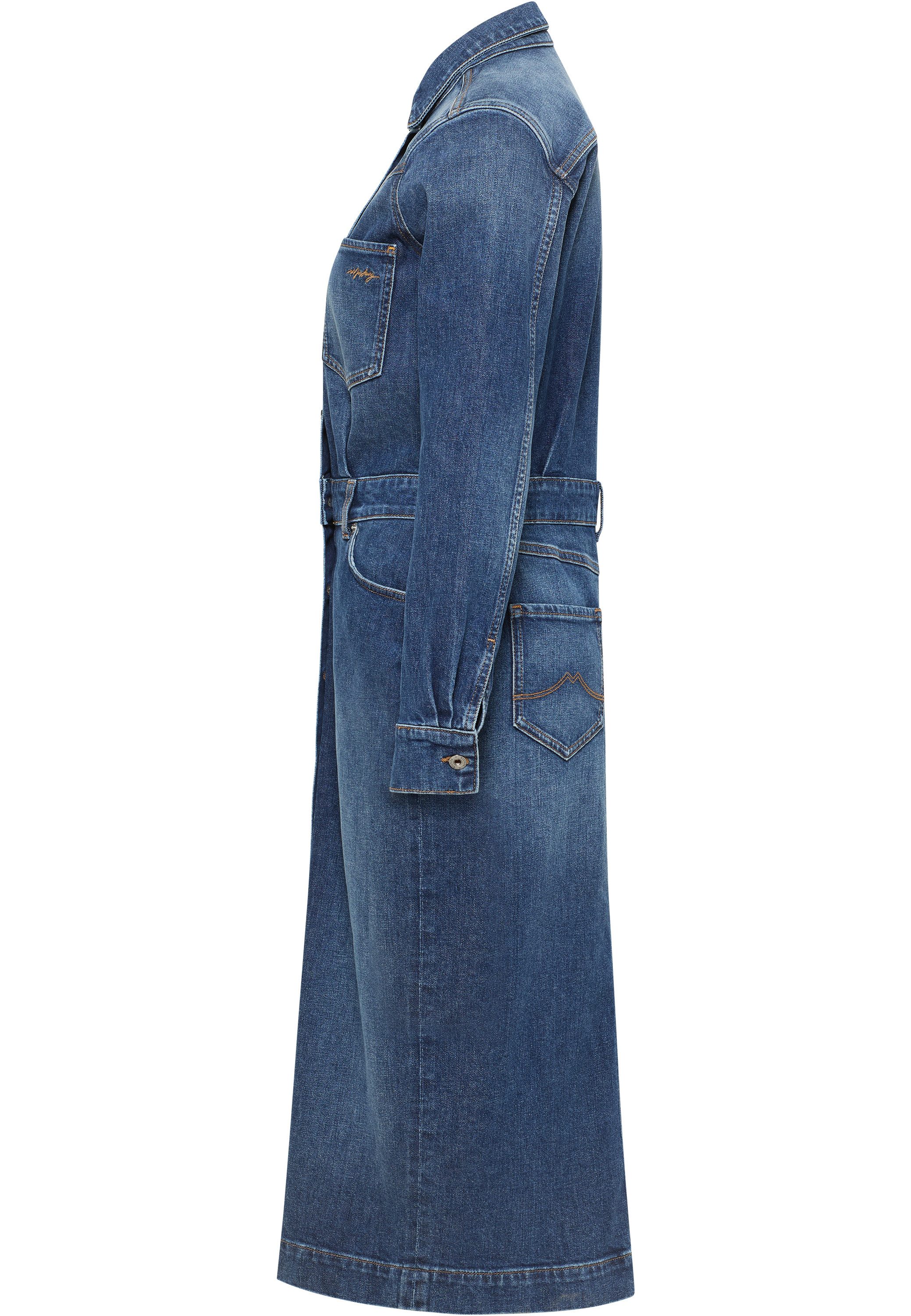 MUSTANG Midi-jurk Dames Style Emma Denim Dress