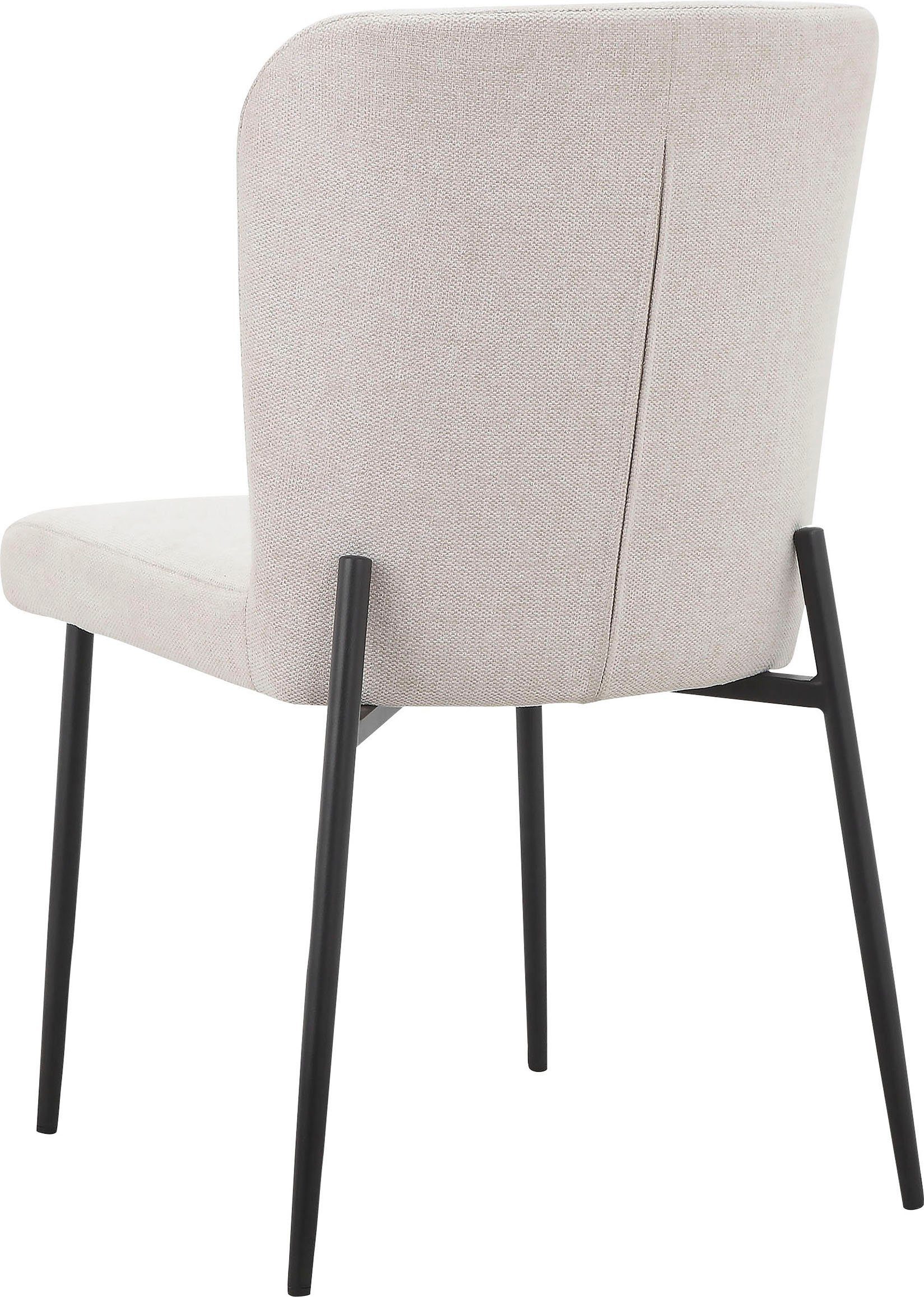 andas Eetkamerstoel Lieska Gestoffeerde stoel, keukenstoel, zithoogte 47,5 cm (set, 2 stuks)