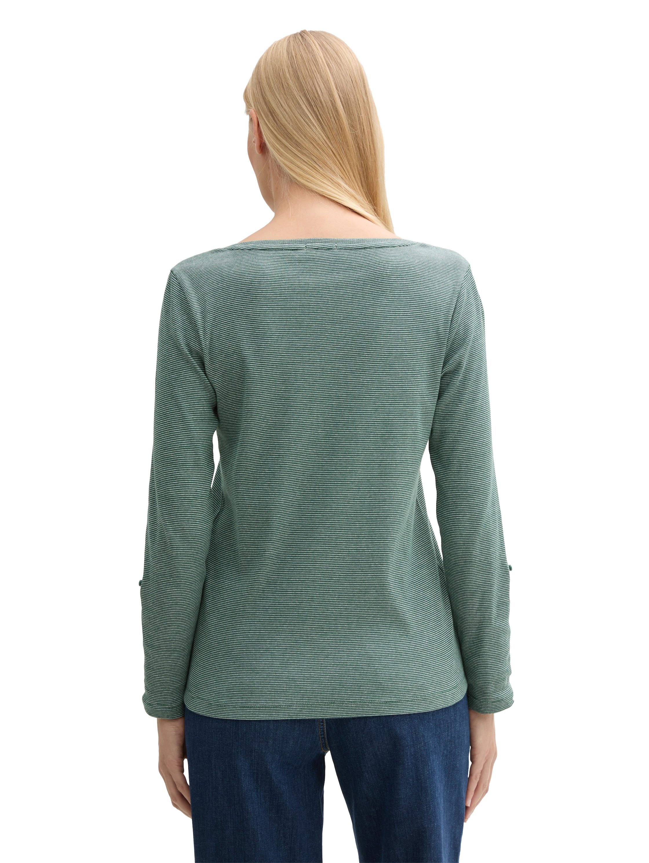 Tom Tailor Henleyshirt met 7 8 mouw