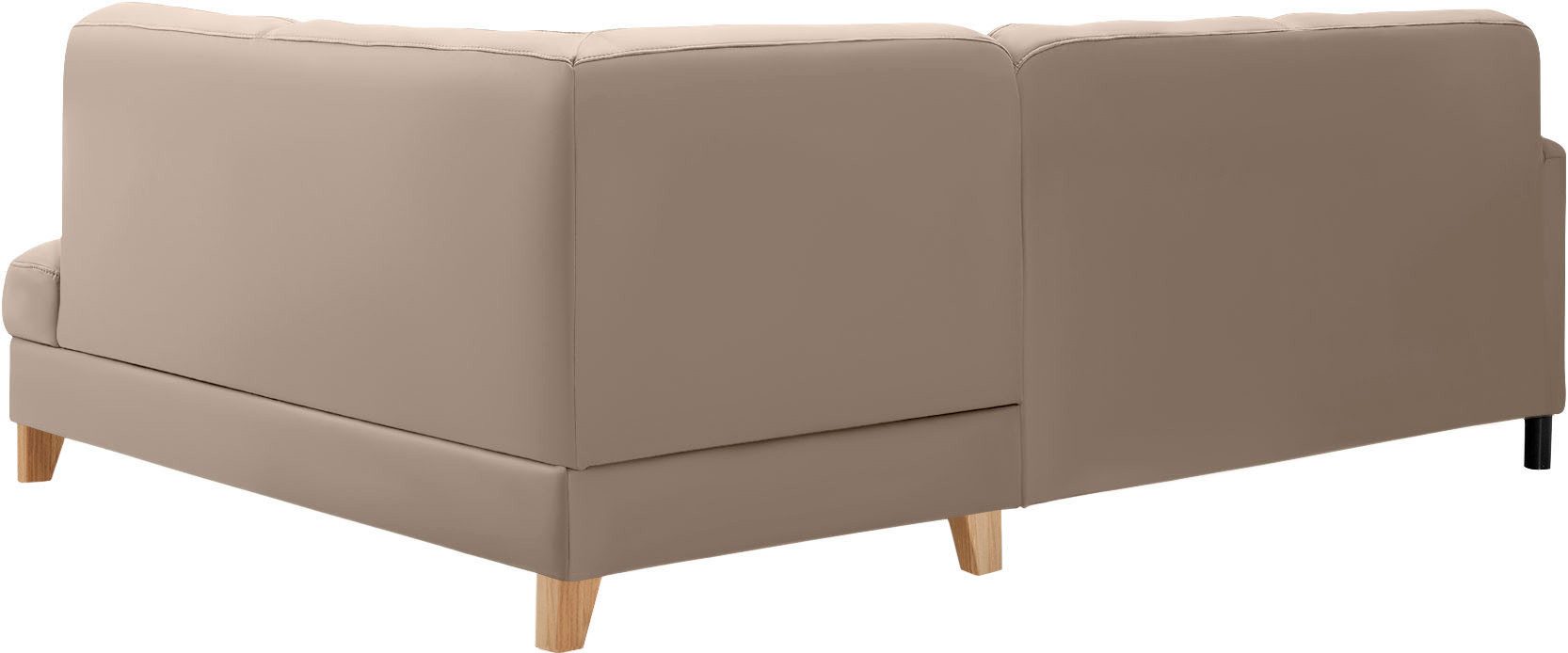 exxpo - sofa fashion Hoekbank Elio, compact en comfortabel, handig, tijdloos design, L-vorm