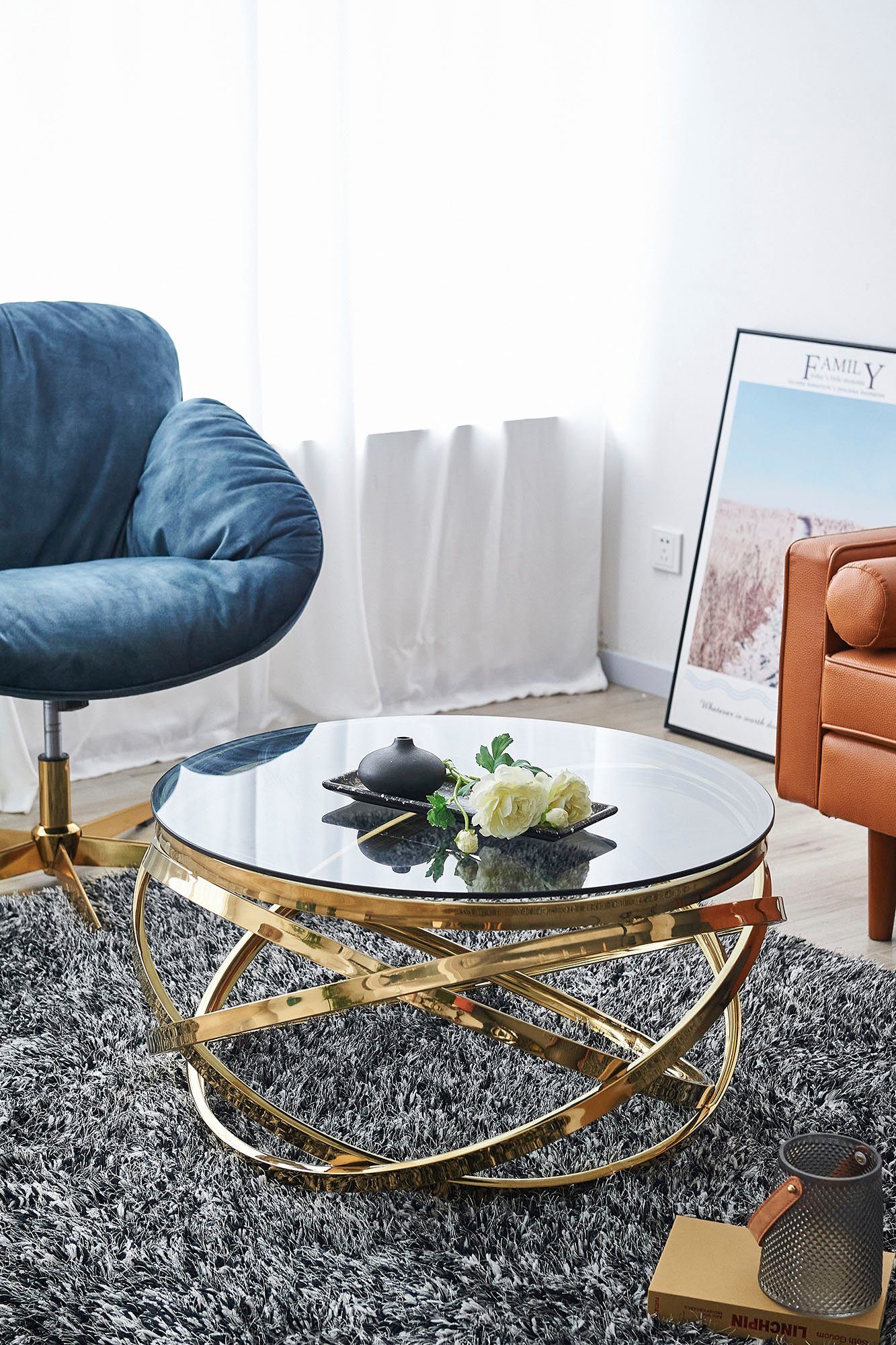 SalesFever Salontafel Frame gemaakt van roestvrij edelstaal