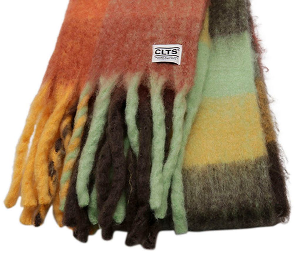 chillouts XXL-sjaal Gero Scarf met dikke franjes