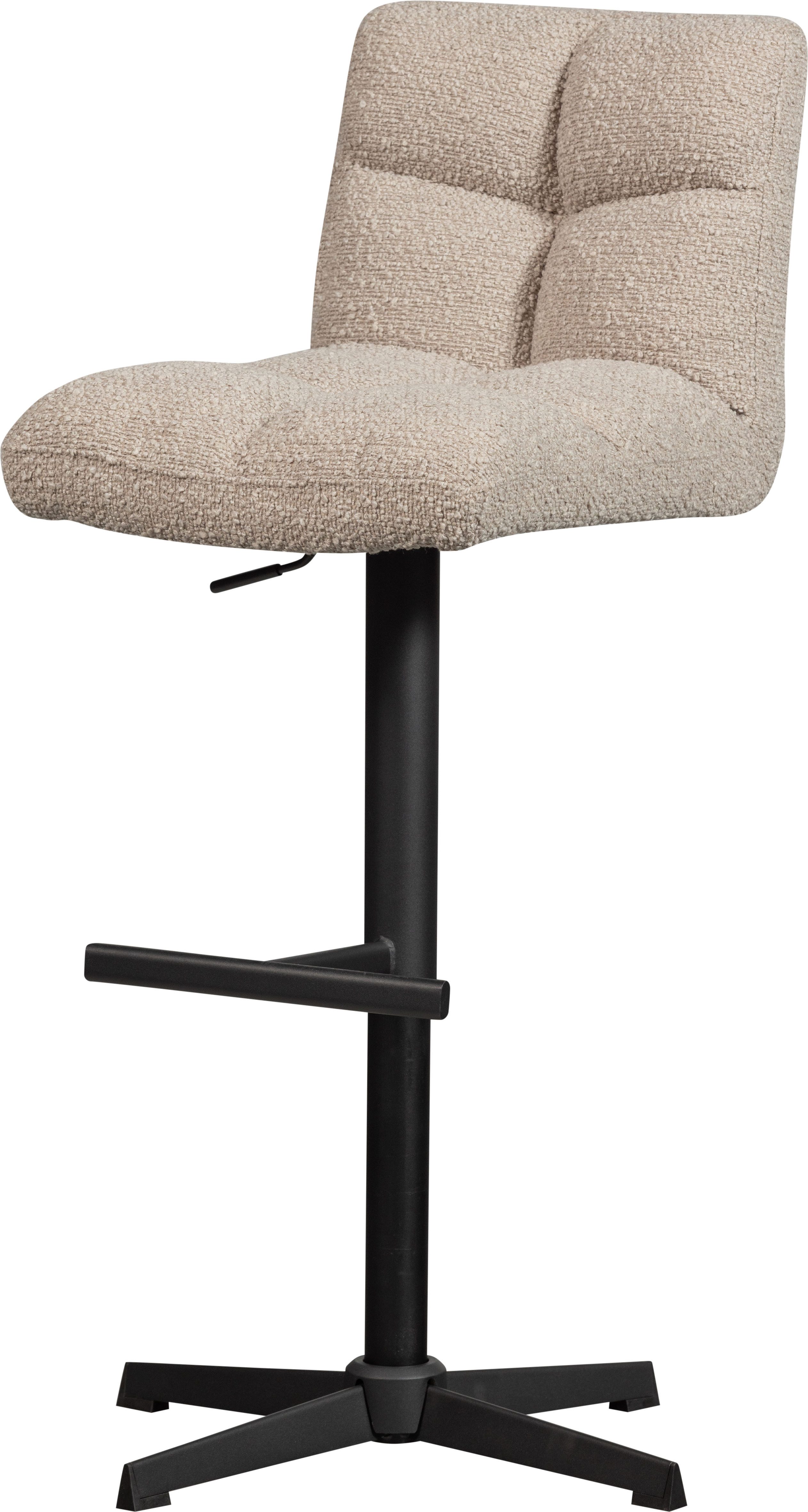 WOOOD Barkruk Vinny draaibaar, in hoogte verstelbaar, breedte 44 cm (set, 2 stuks)