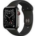 apple smartwatch watch series 6 inclusief oplaadstation (magnetische oplaadkabel) grijs