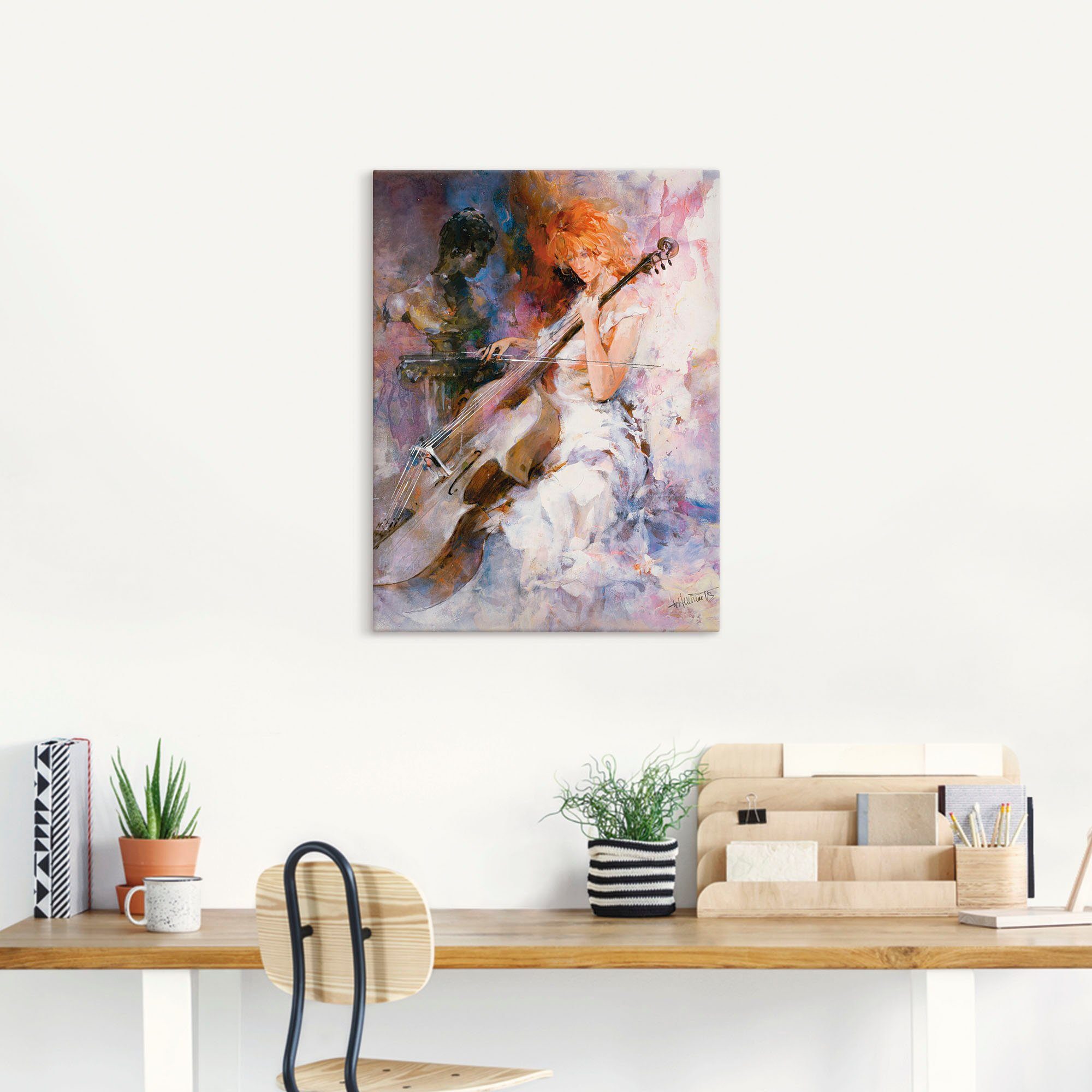 Artland Artprint op linnen Muzikale momenten gespannen op een spieraam