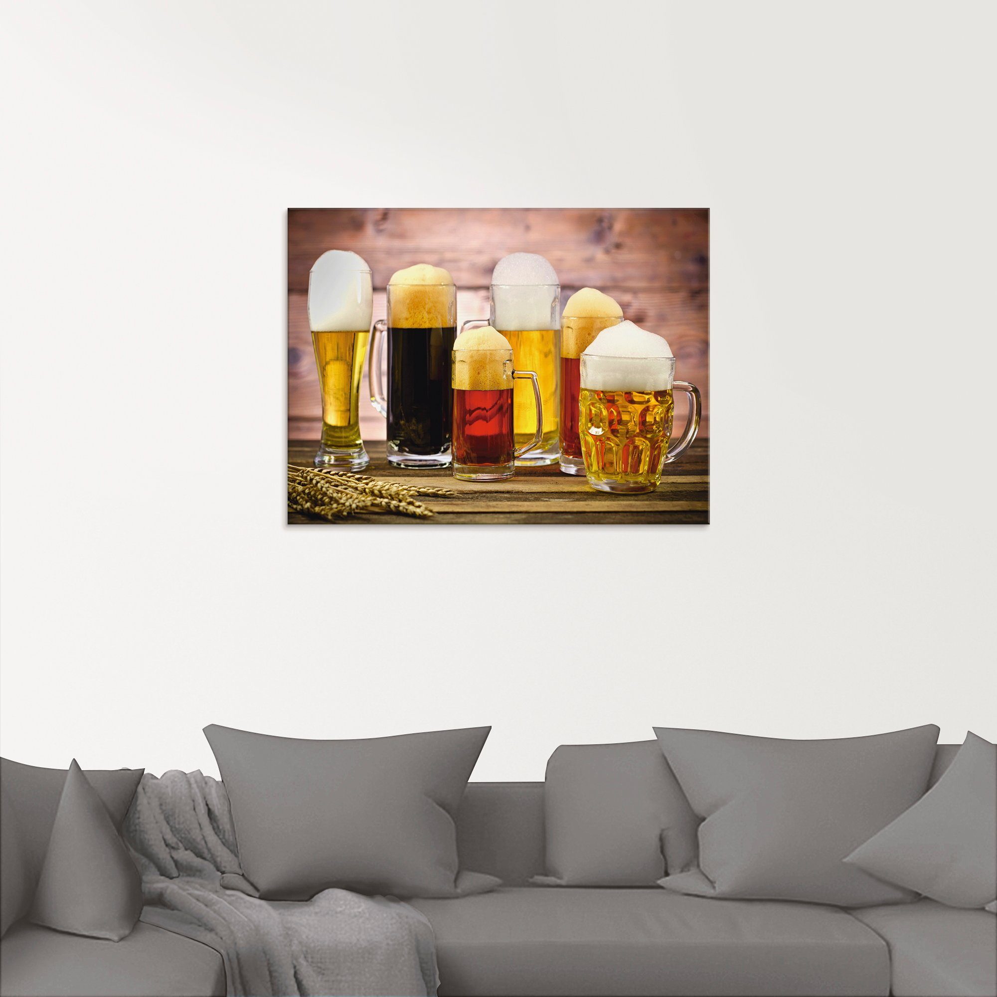 Artland Print op glas Veel bier in verschillende maten