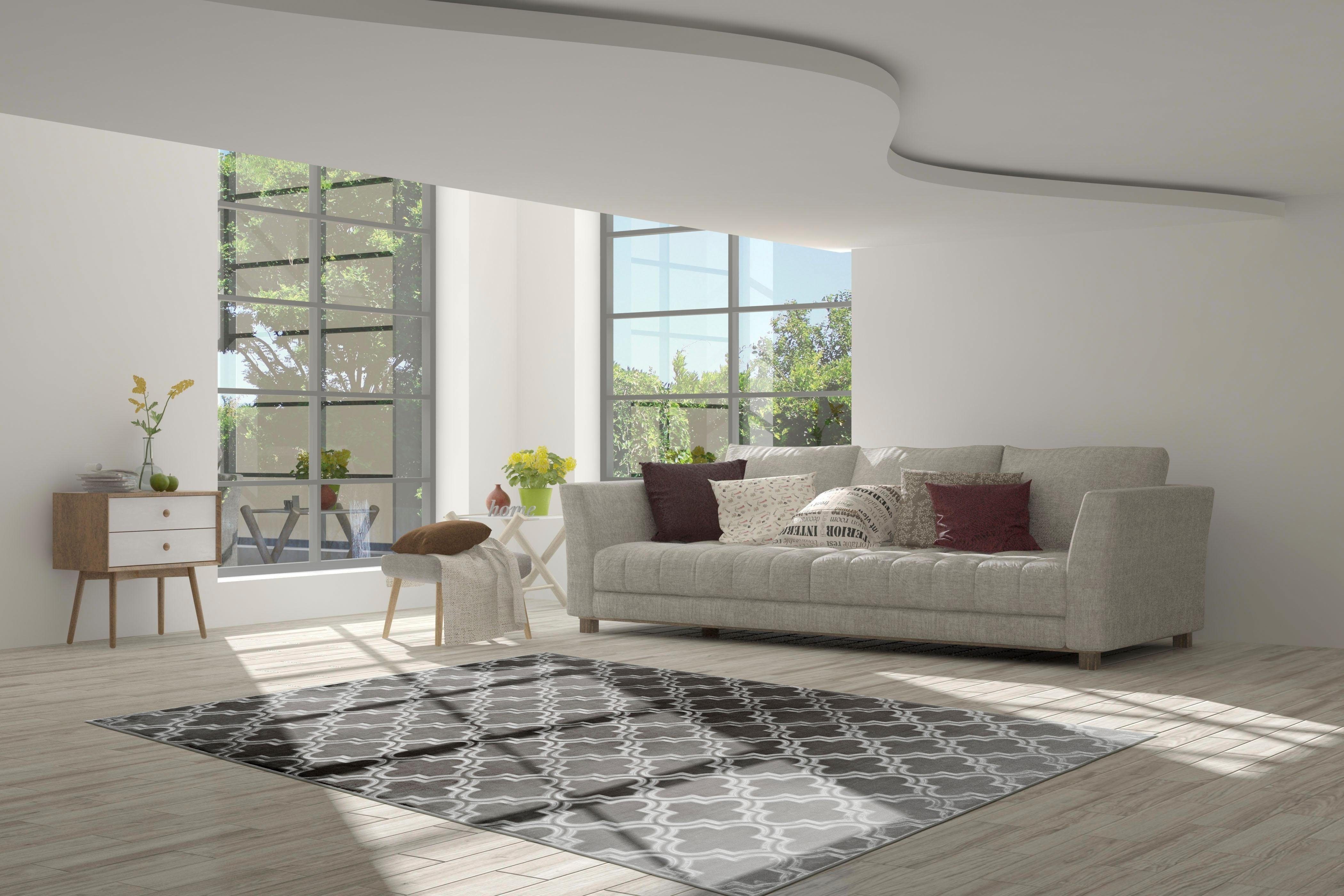 calo-deluxe Vloerkleed Latemar 200 Reliëfstructuur, woonkamer